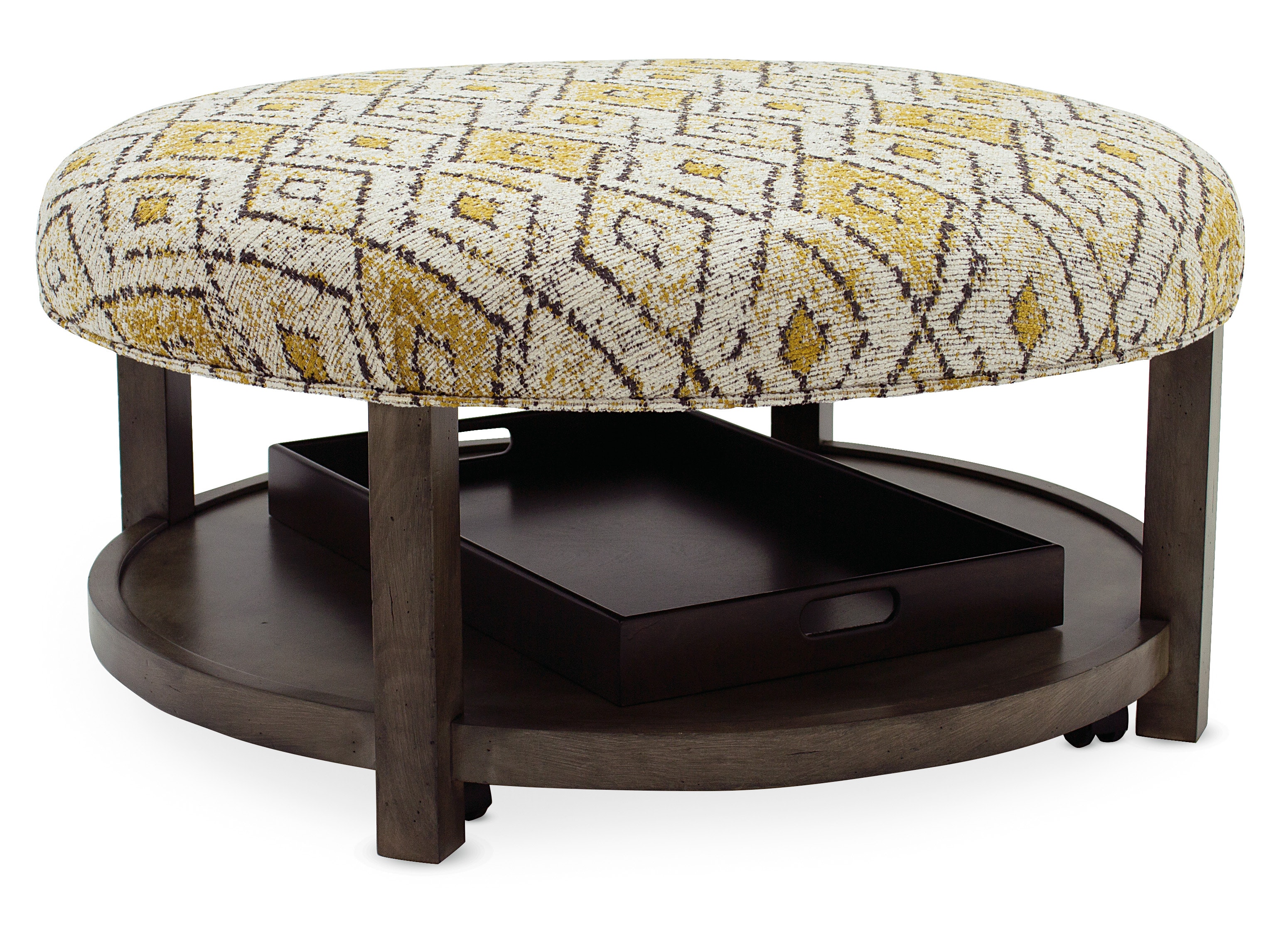 Sam Moore Harlow Round Non-Tufted Ottoman 6700-006