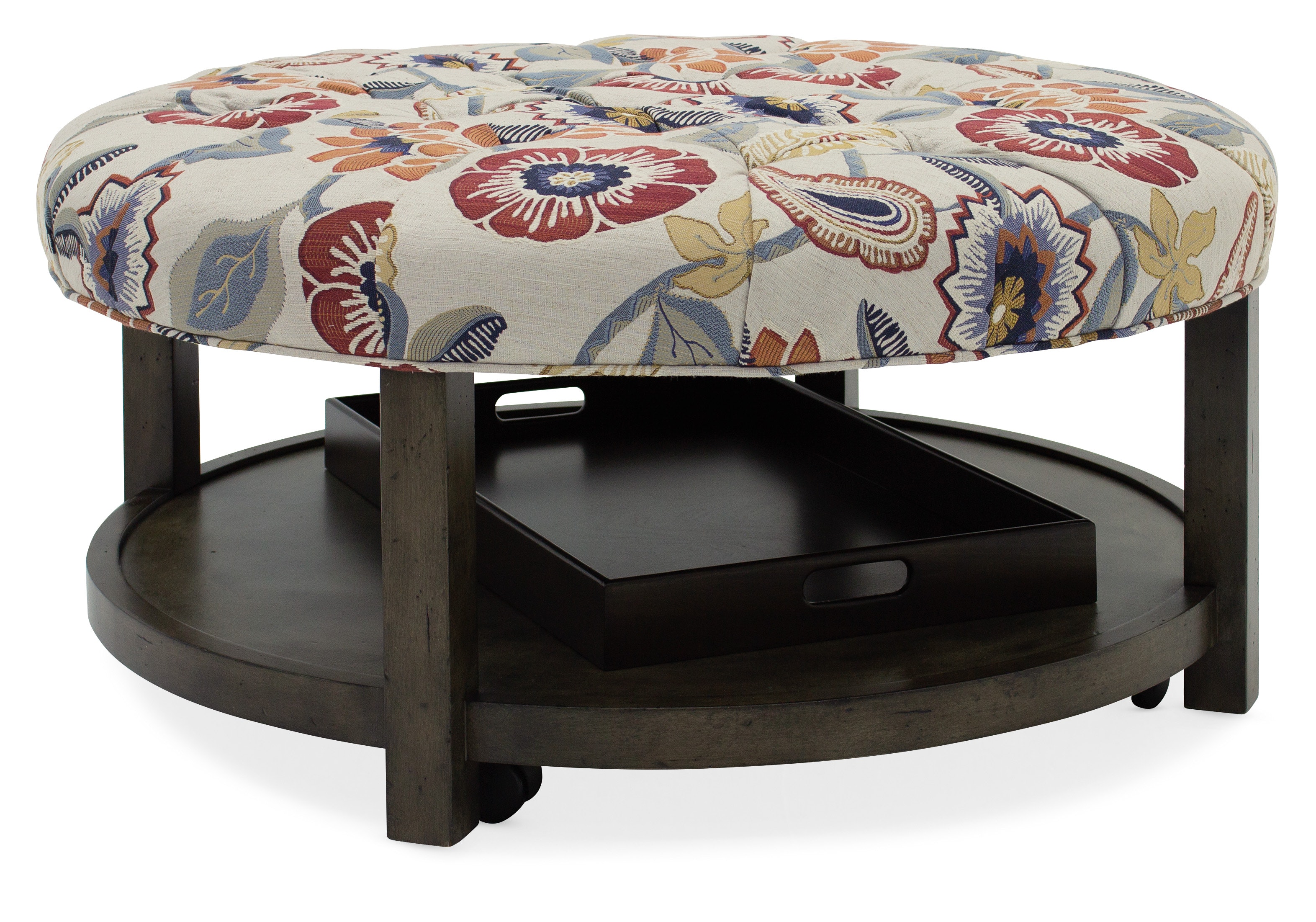 Sam Moore Harlow Round Tufted Ottoman 6701-006