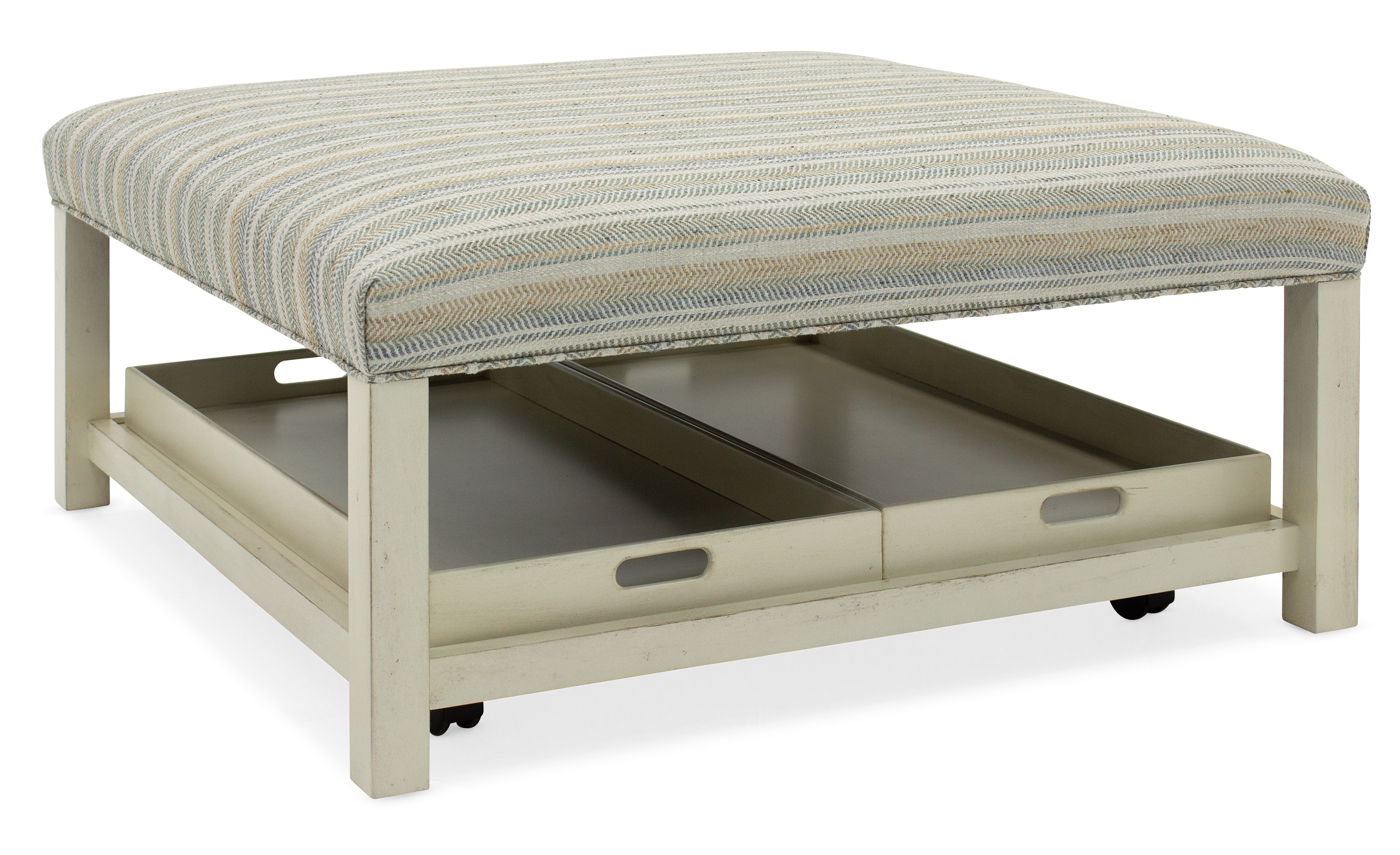 Sam Moore Henri Square Non-Tufted Tray Ottoman 6730-006