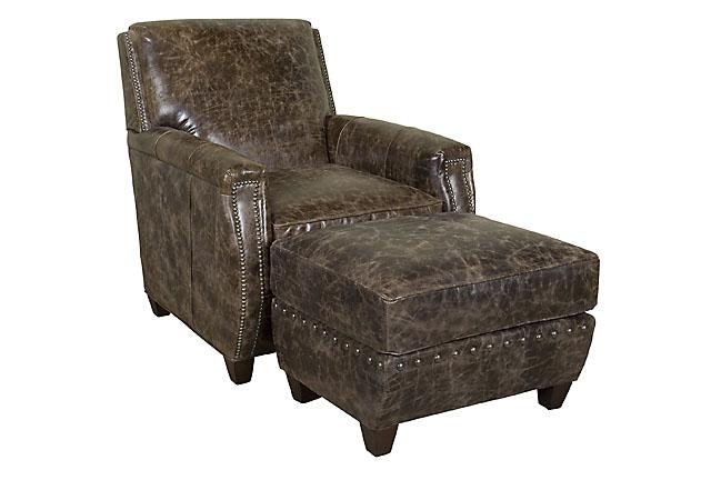 King Hickory Grant Leather Ottoman C19-08-L
