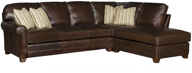 King Hickory Winston Leather Sectional 7400-Sect-L