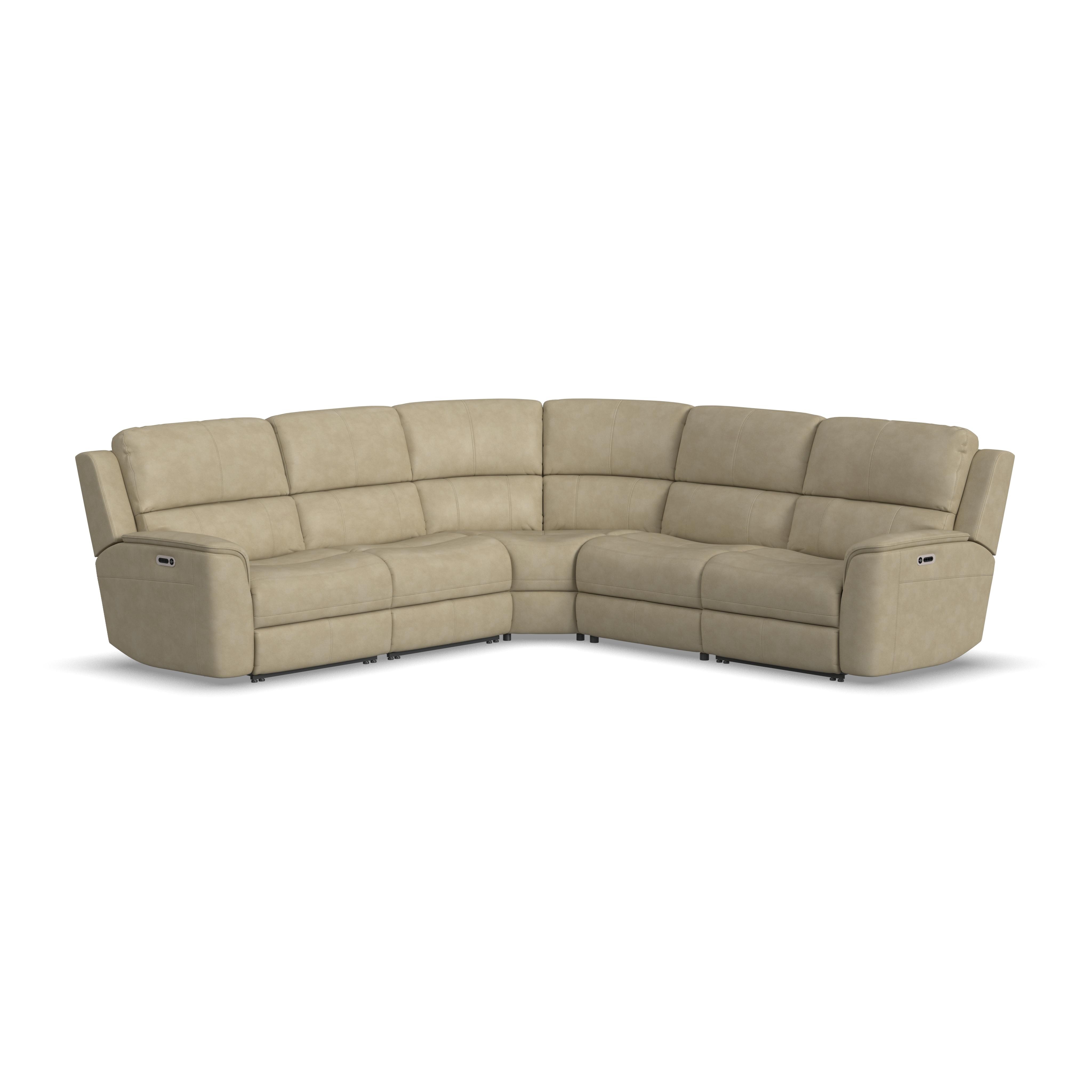 Flexsteel Power Reclining Sectional with Power Headrests and Lumbar 1041-SECTPH-94680