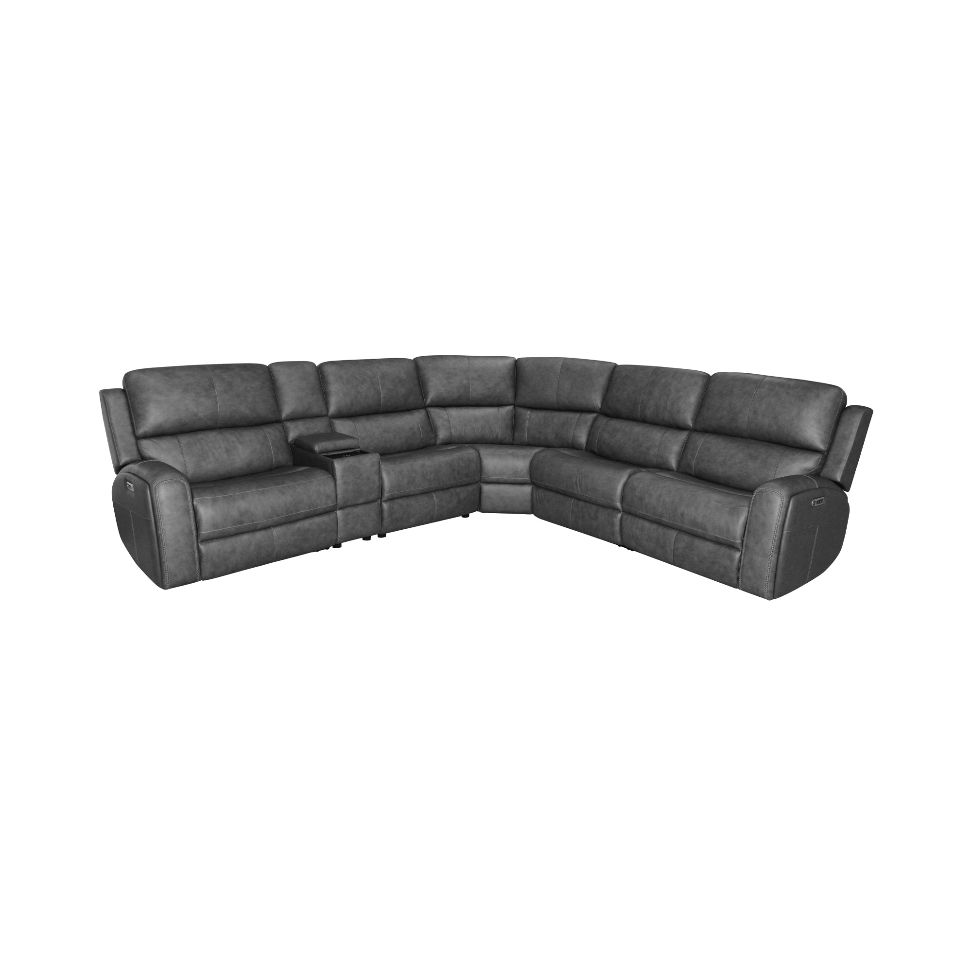 Flexsteel Power Reclining Sectional with Power Headrest and Lumbar 1043-SECTPH-94602