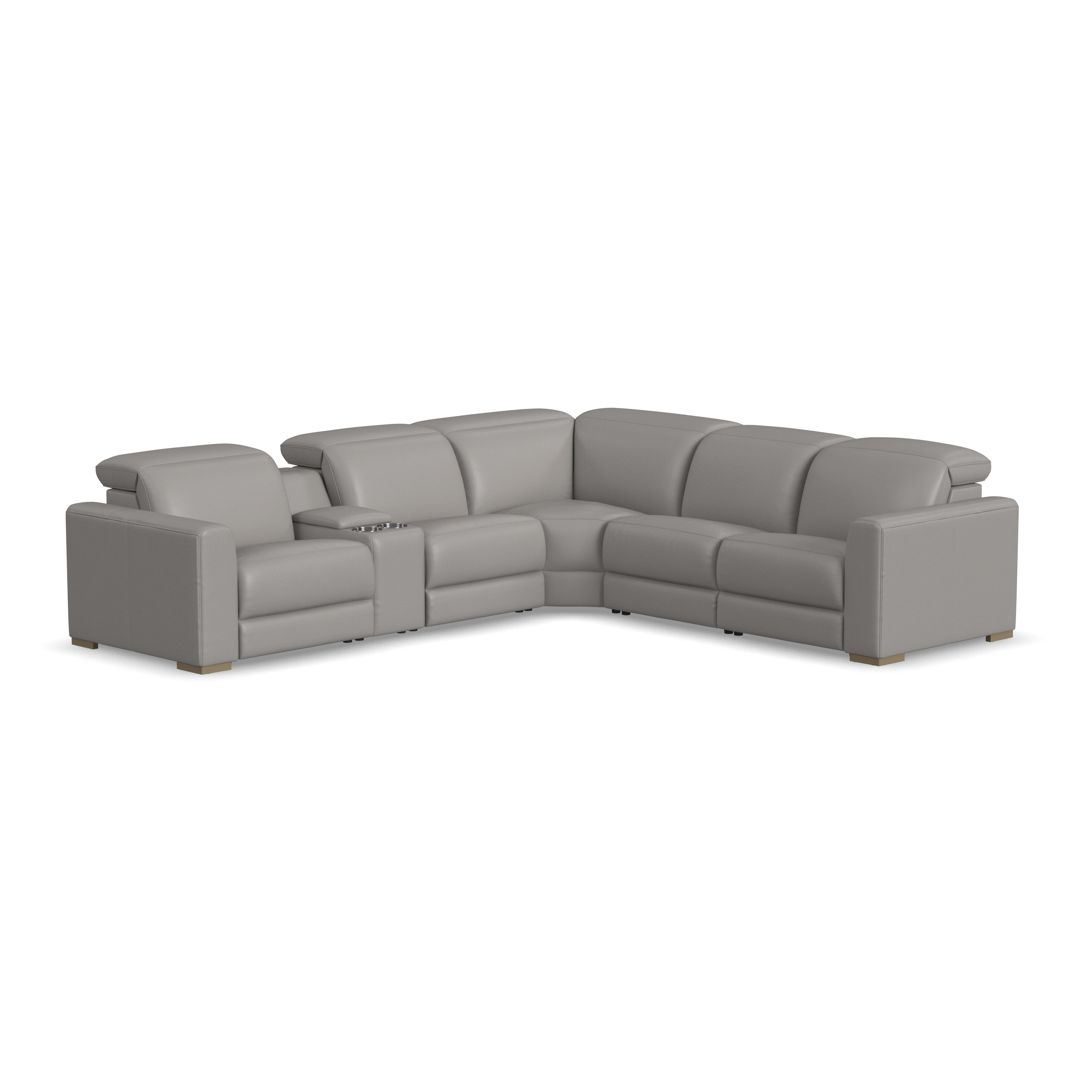 Flexsteel Power Reclining Sectional with Power Headrests 1327-SECTPH-74901