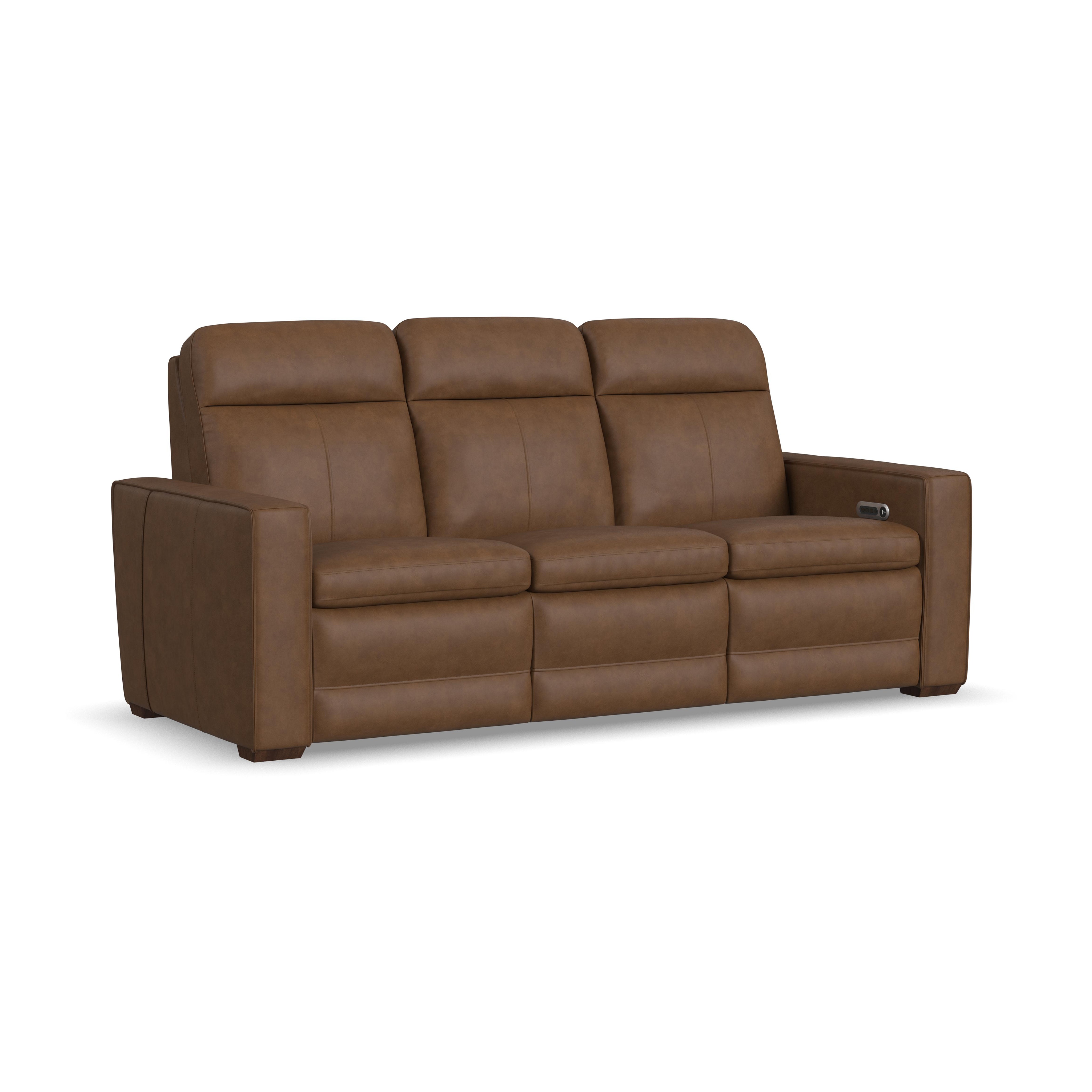 Flexsteel 1519-61P3-56280-PwRec Sofa with Cnsl, HR, LB 1519-61P3-56280