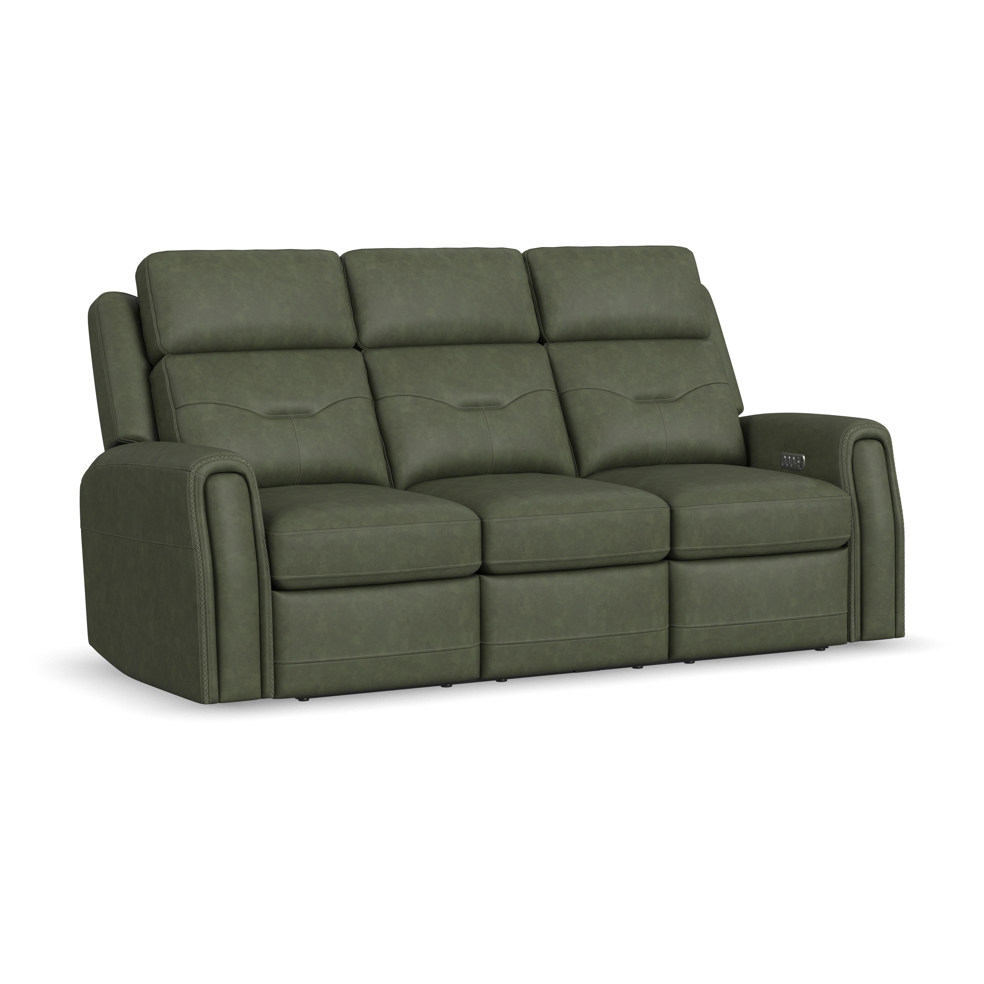 Flexsteel 1536-62P5-40821-Power Rec Sofa With HR, LB, H and M 1536-62P5-40821