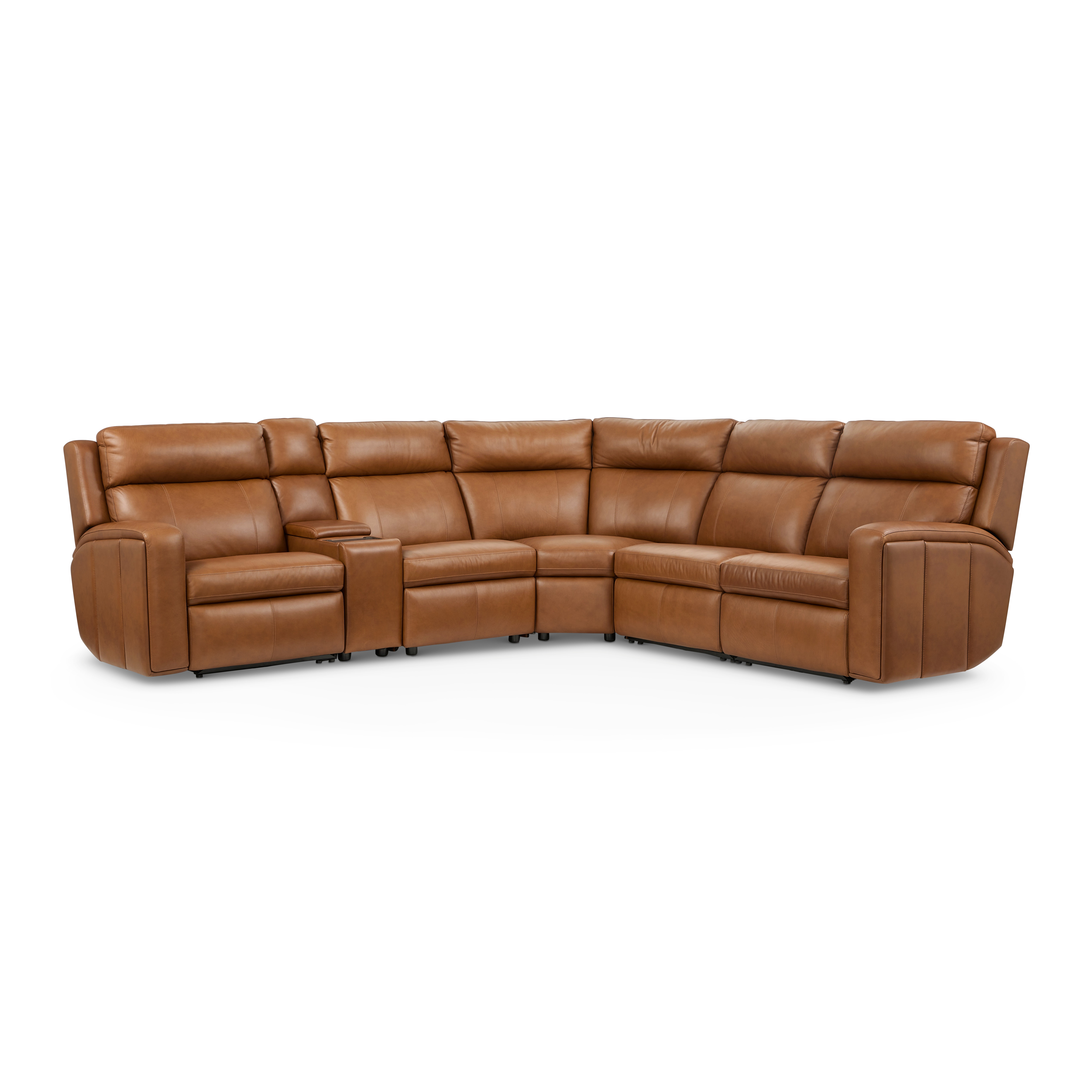 Flexsteel Power Reclining Sectional with Power Headrest and Lumbar 1596-SECTPH-70572