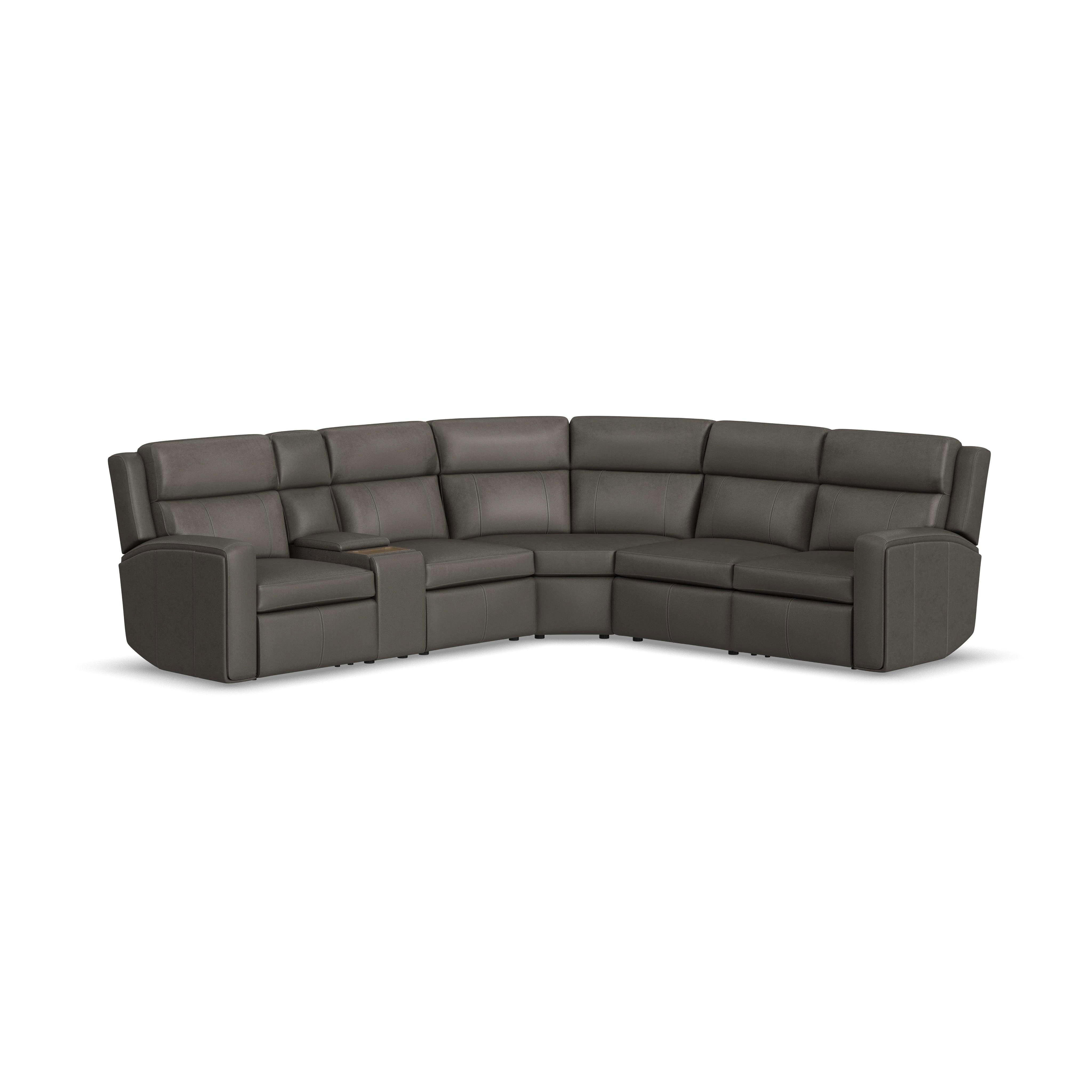 Flexsteel Power Reclining Sectional with Power Headrest and Lumbar 1596-SECTPH-70502