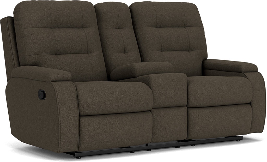 Flexsteel S2806-601-Rec Loveseat with Console S2806-601