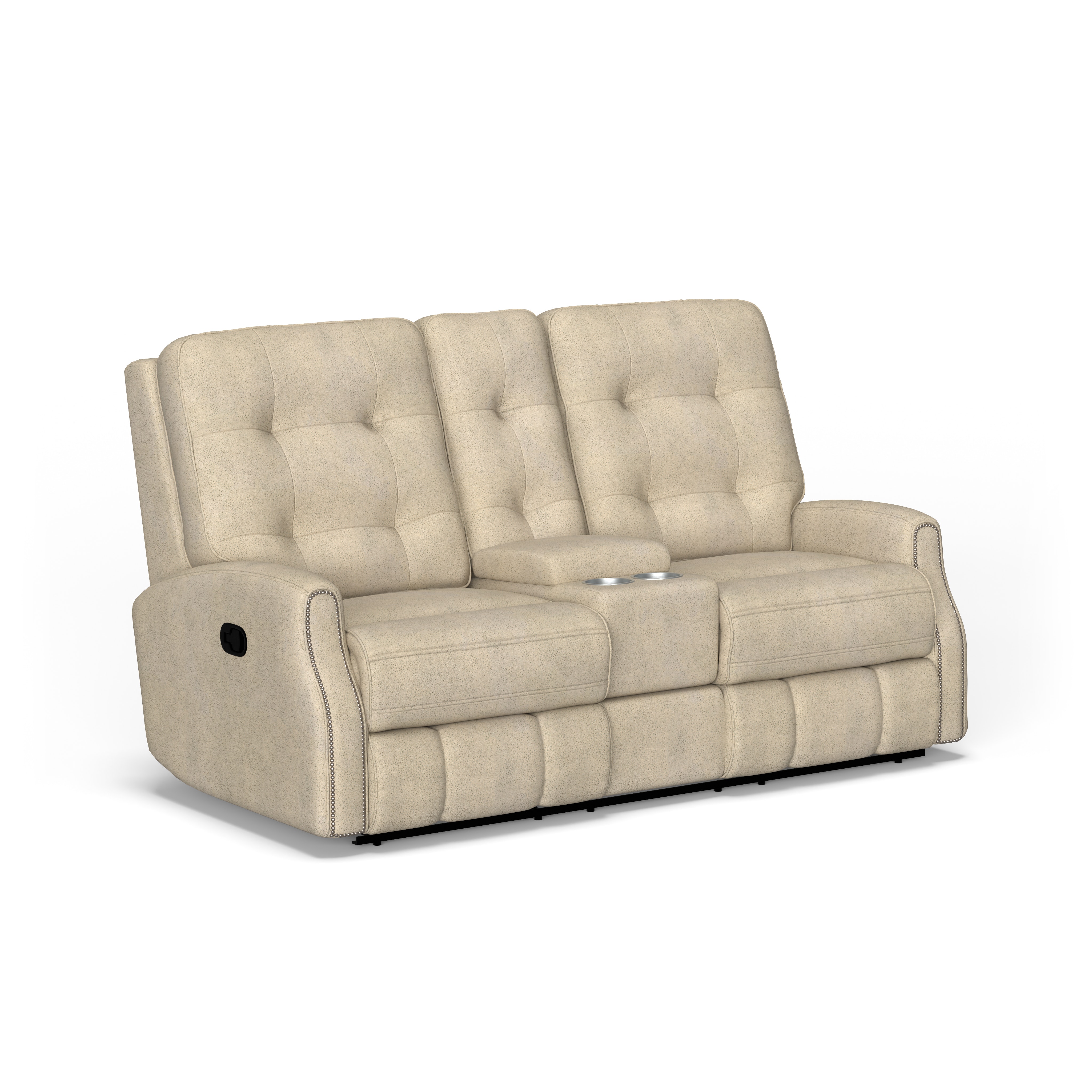 Flexsteel S2881-601-Rec Loveseat with Console S2881-601
