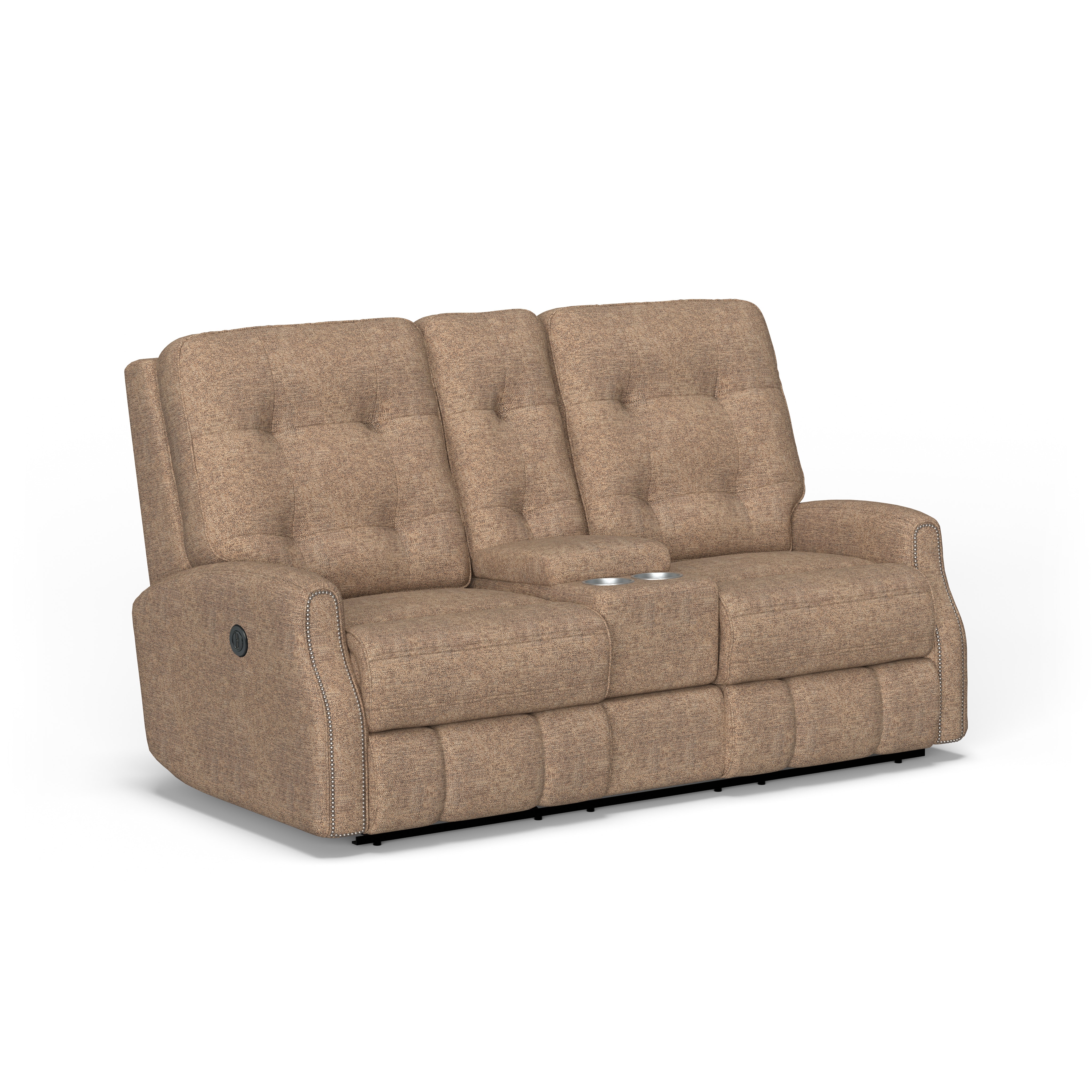 Flexsteel S2881-601M-Power Rec Loveseat with Console S2881-601M