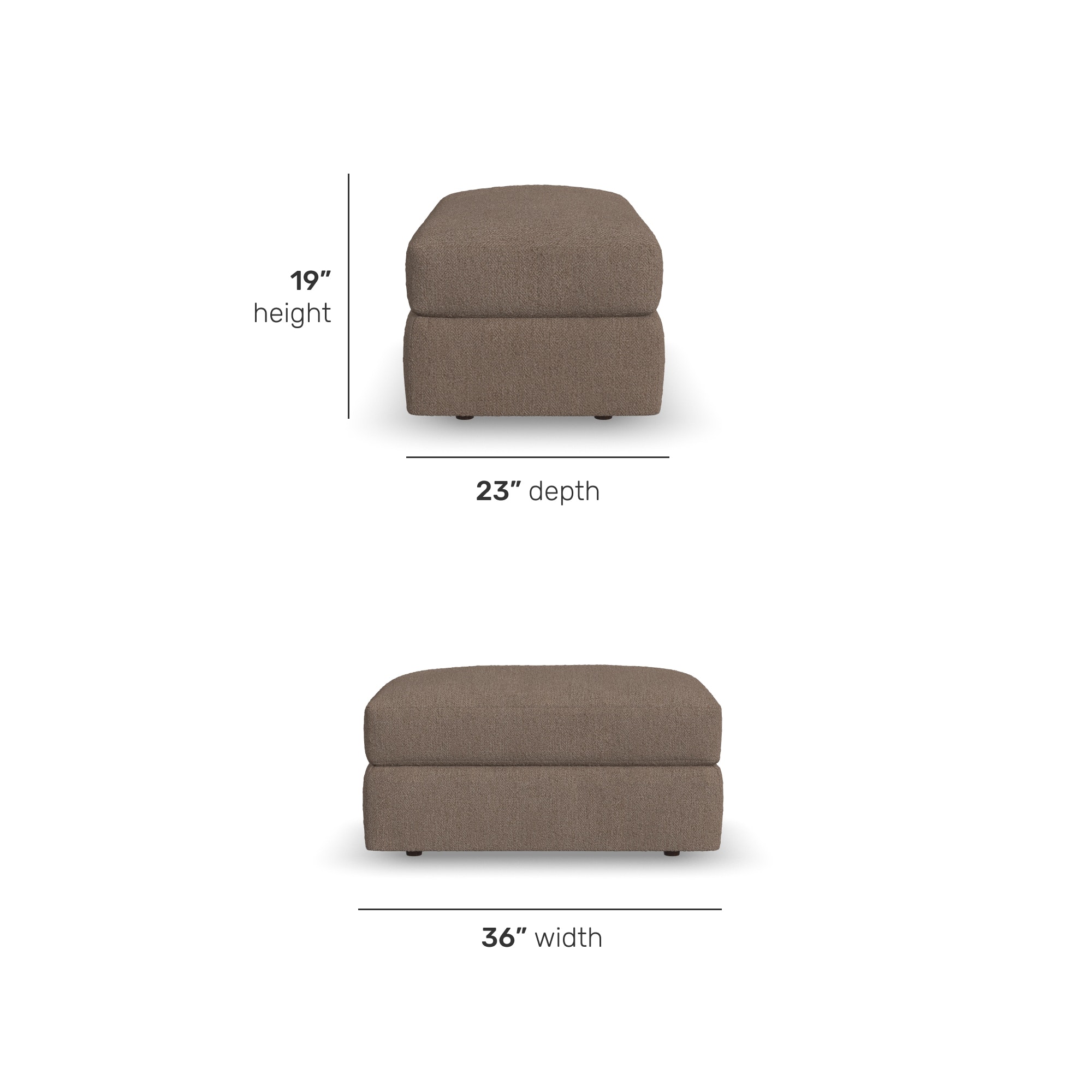 Flexsteel S5122-08-Ottoman S5122-08