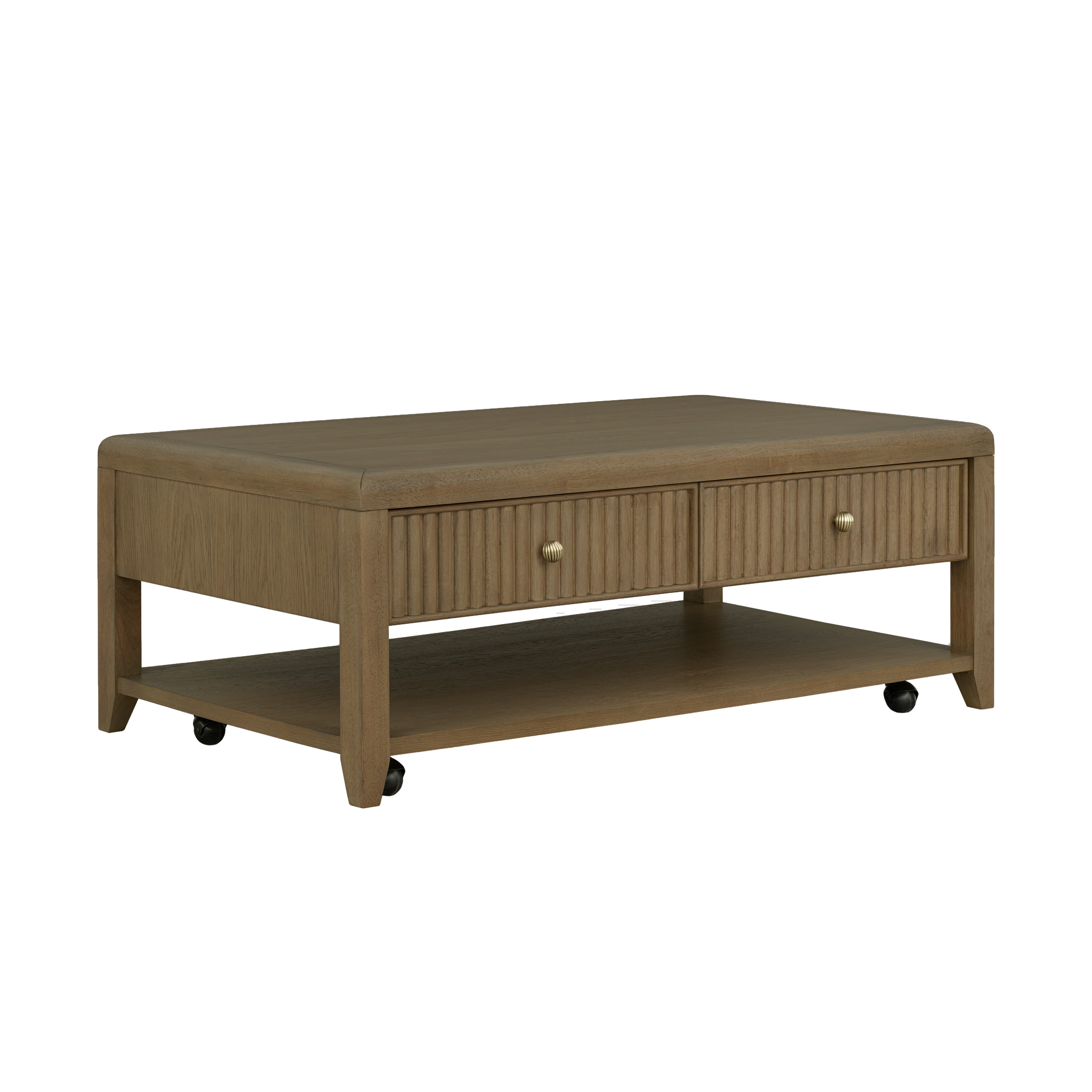 Flexsteel W1018-0311-Rect Coffee Table with Casters W1018-0311