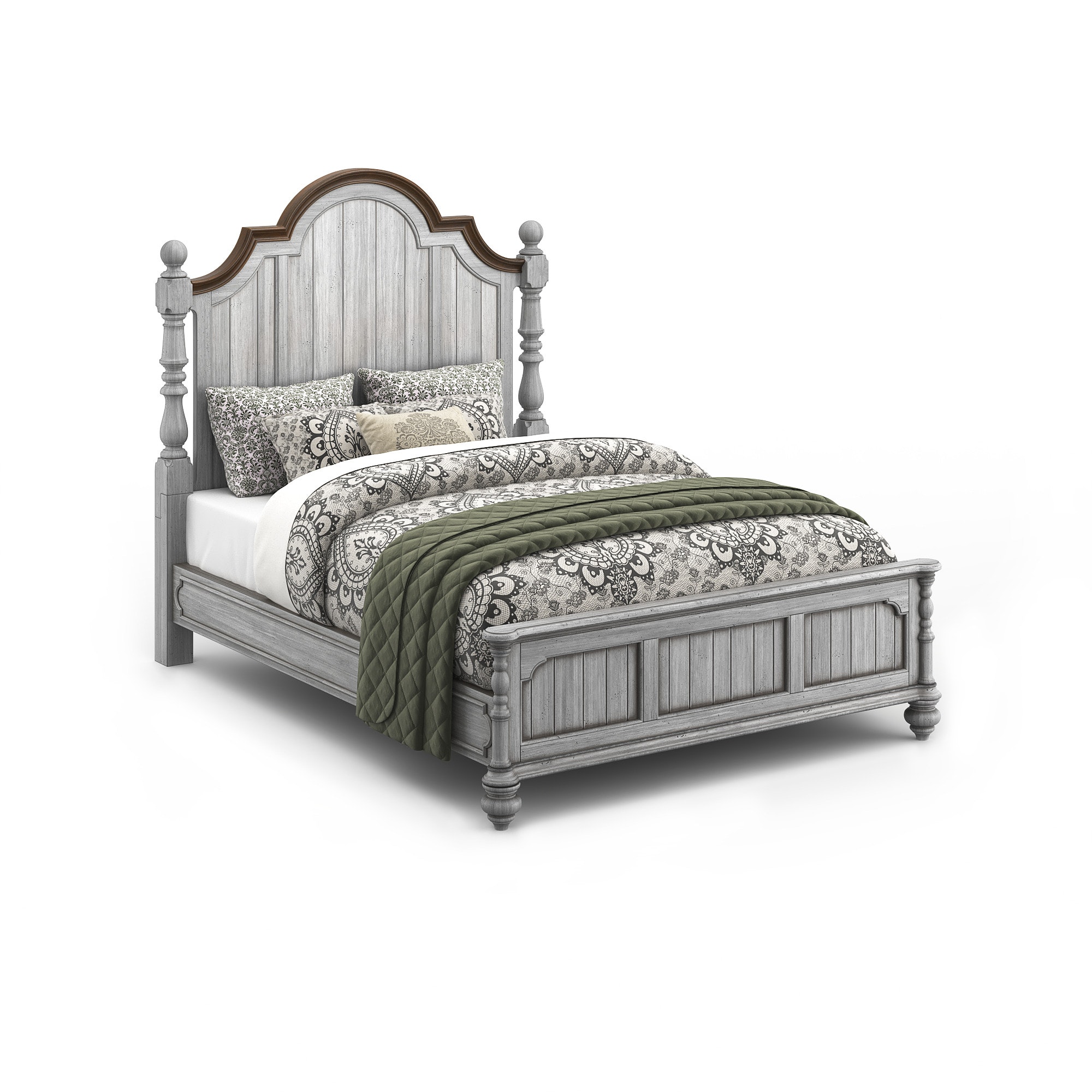 Flexsteel W1047-90Q-Queen Poster Bed W1047-90Q