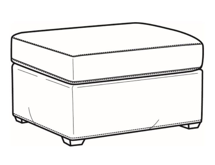 Laine Slipcovered Ottoman 1775-07SC