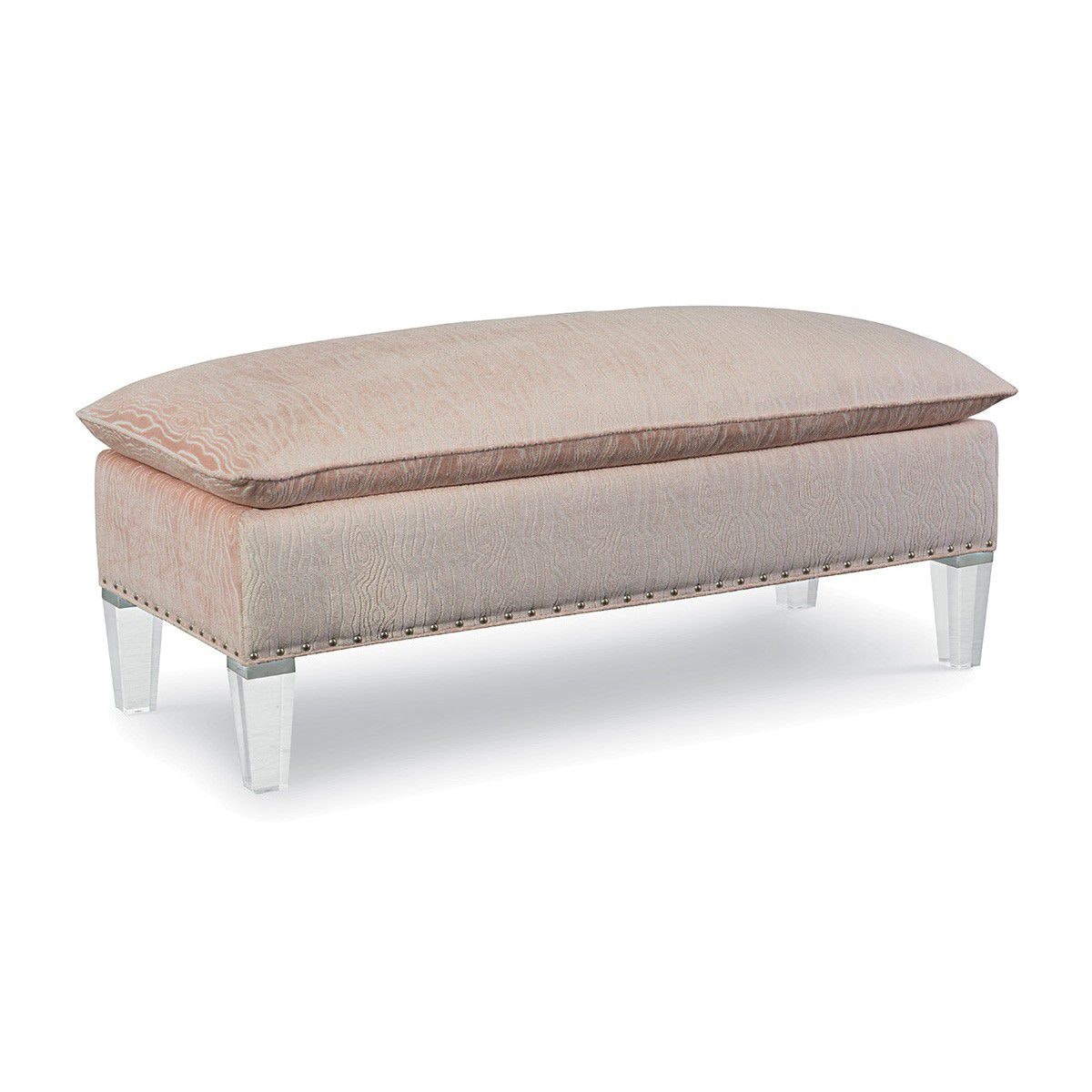 Laine Ottoman With Acrylic Legs 8051-07