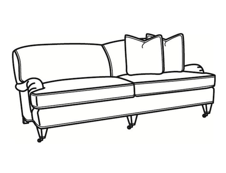 Laine Leather Apartment Sofa L8432