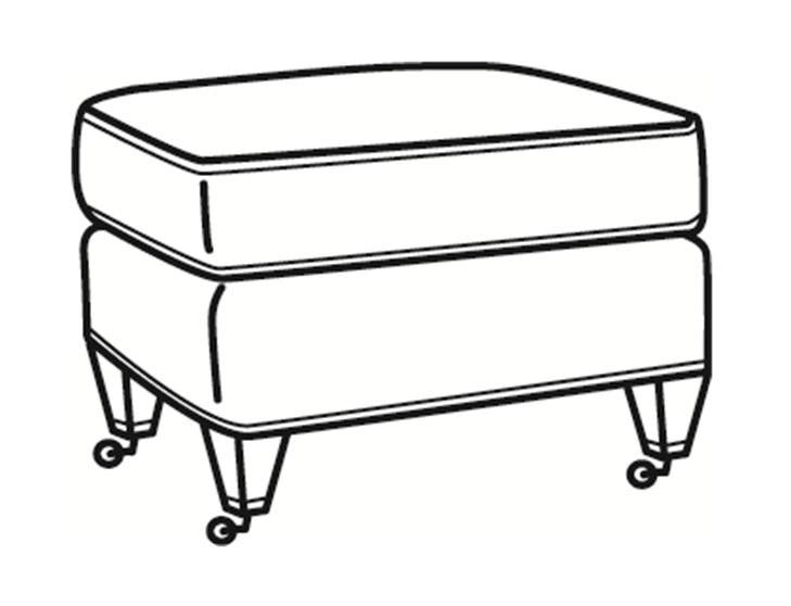 Laine Leather Ottoman L8437