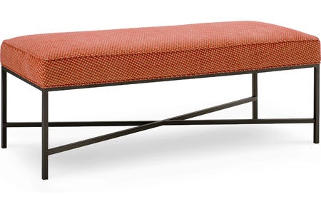 Laine Metal Base Rectangular Bench 9487