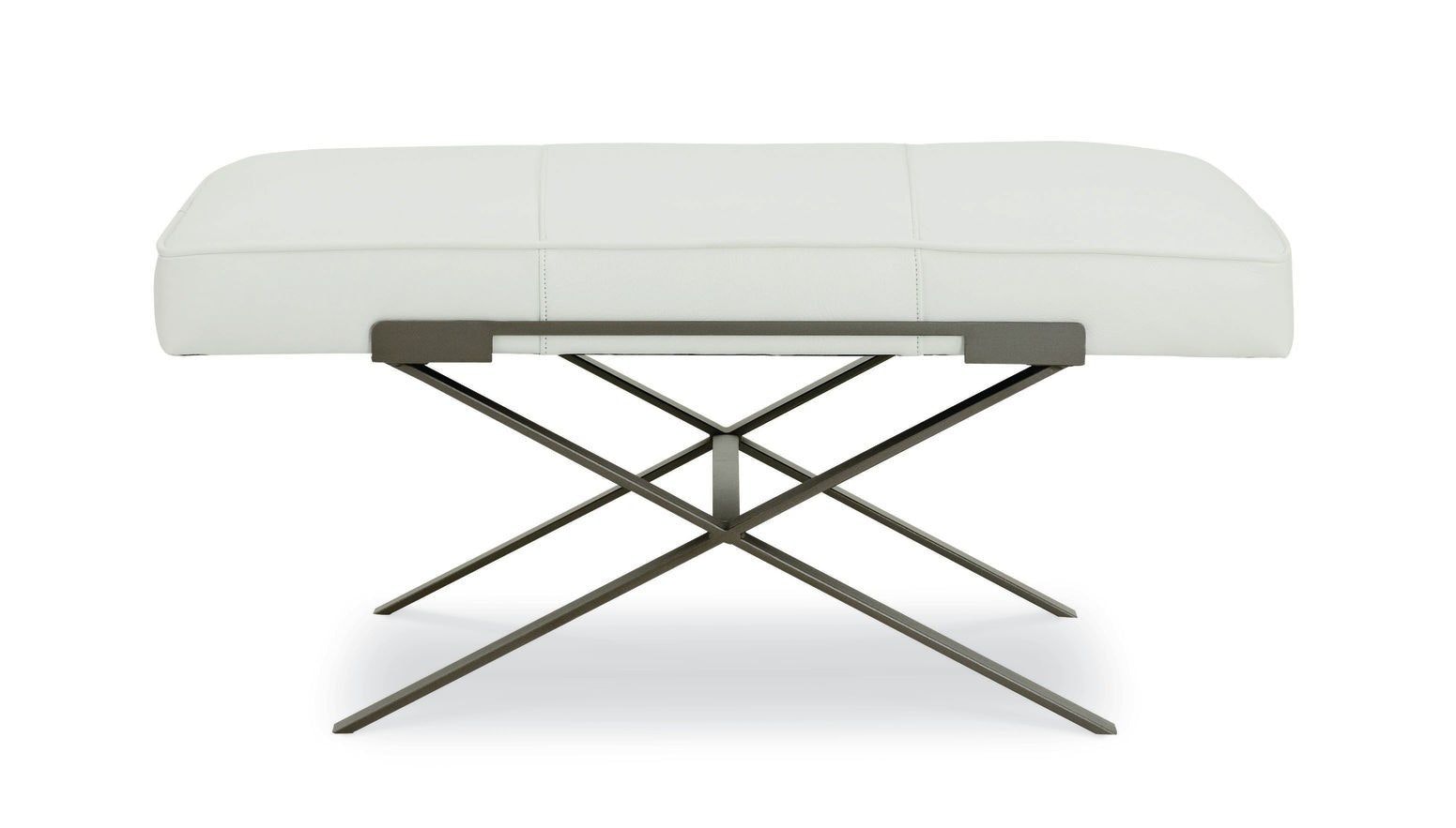 Laine Metal Base Large Ottoman L9677
