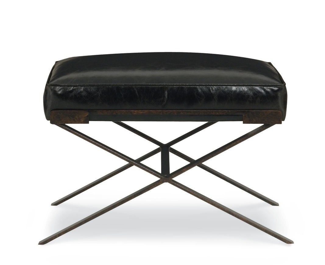 Laine Metal Base Small Ottoman L9678