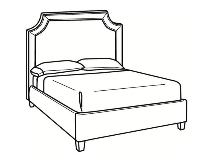 Laine King Bed With Short Headboard BK200-S