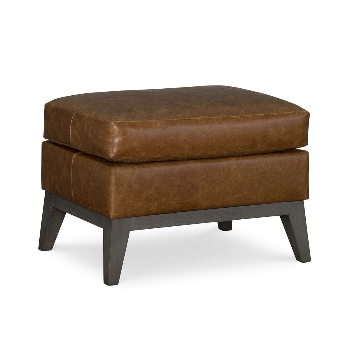 Laine Leather Ottoman L6145-07