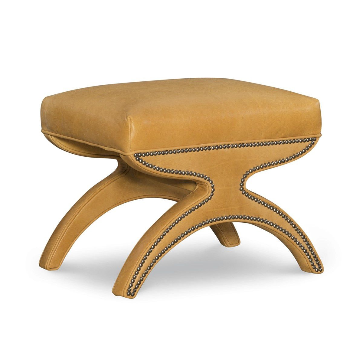 Laine Leather Ottoman L617-07