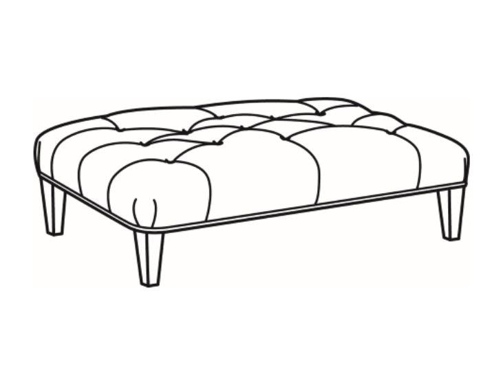 Laine Leather Ottoman L78-08