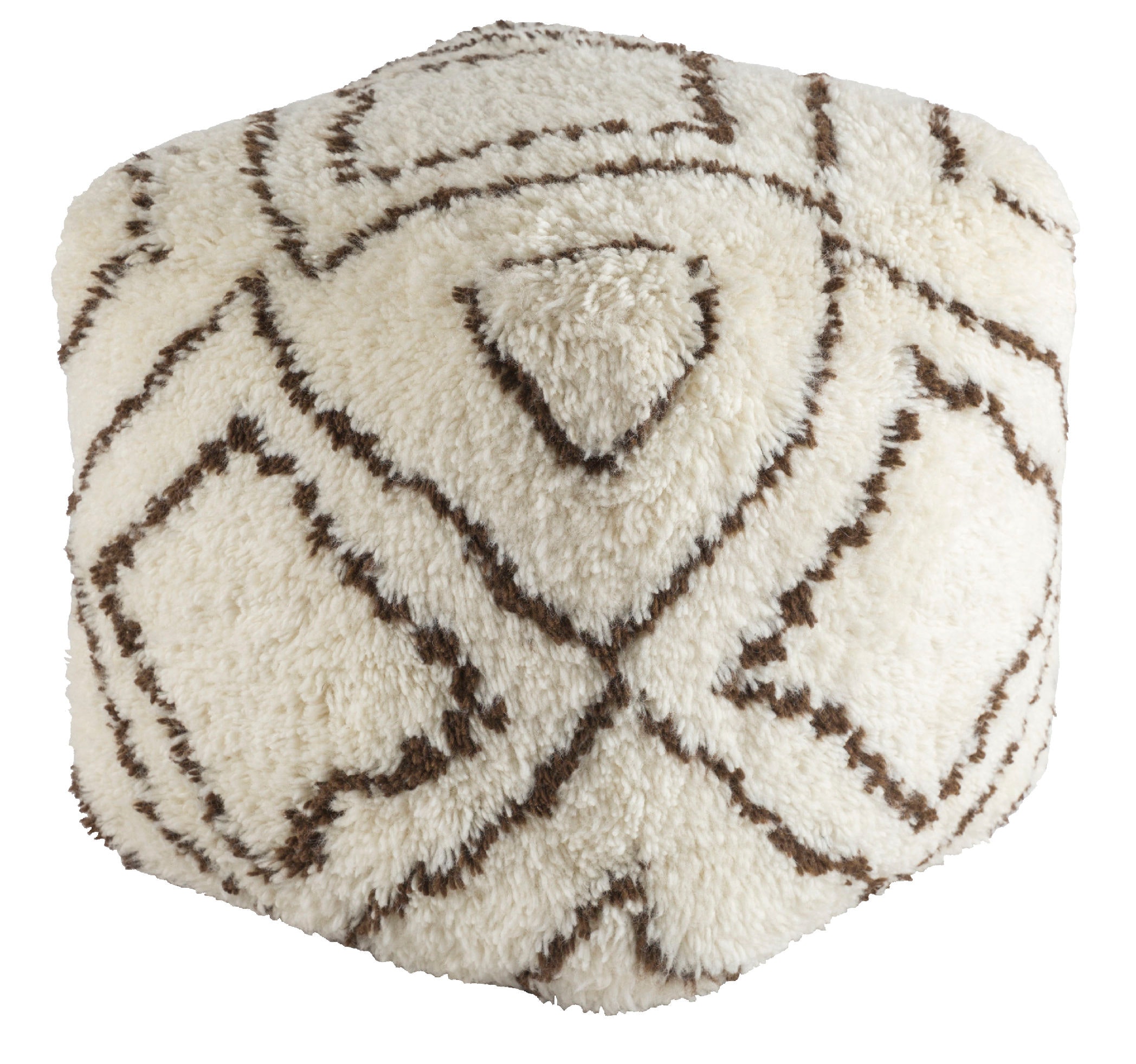 Surya Denali 20 x 20 x 20 Pouf DEPF2000-202020