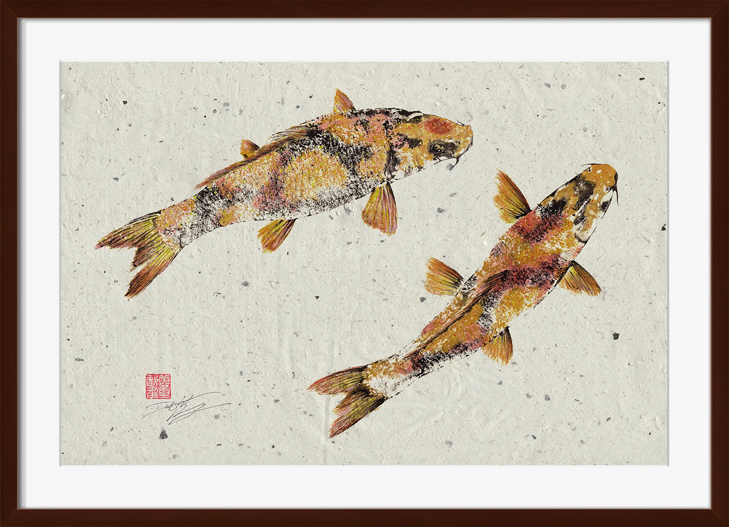 Surya Golden Koi - Wall Art DH104A-001