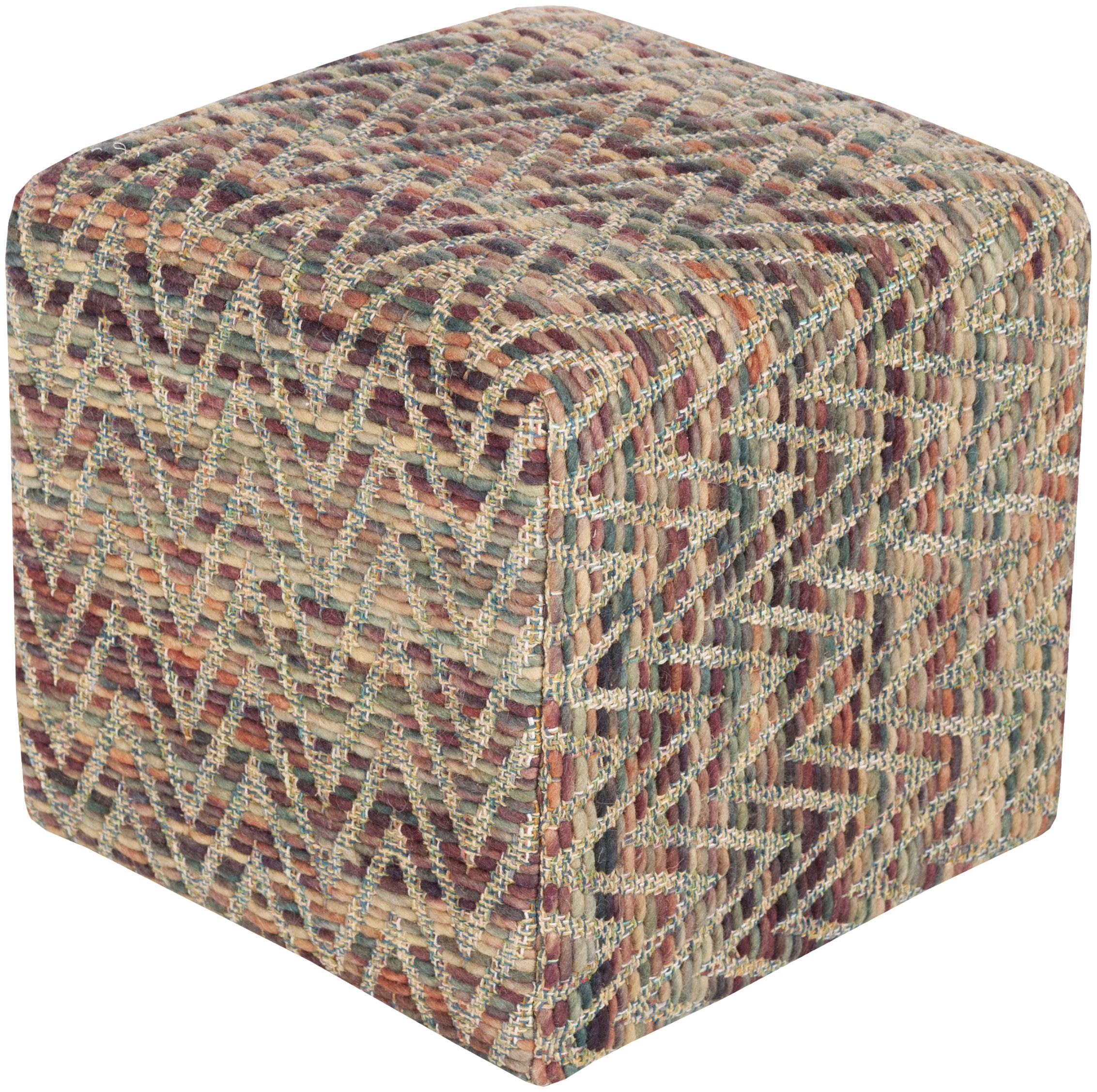 Surya Dahlia 18 x 18 x 12 Pouf DHPF003-181812
