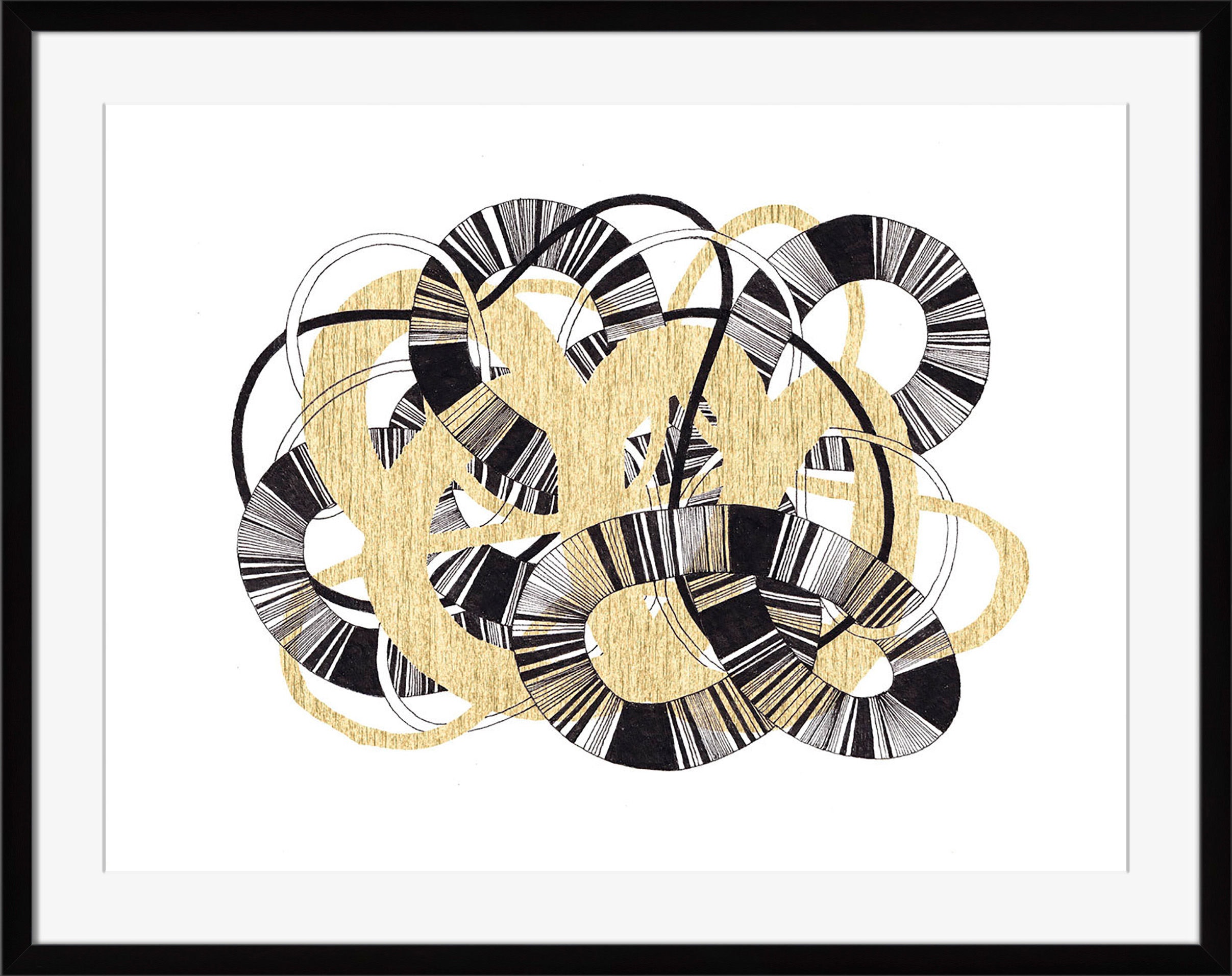 Surya Sandworm III (Black and Gold) - Wall Art DJ903E-001