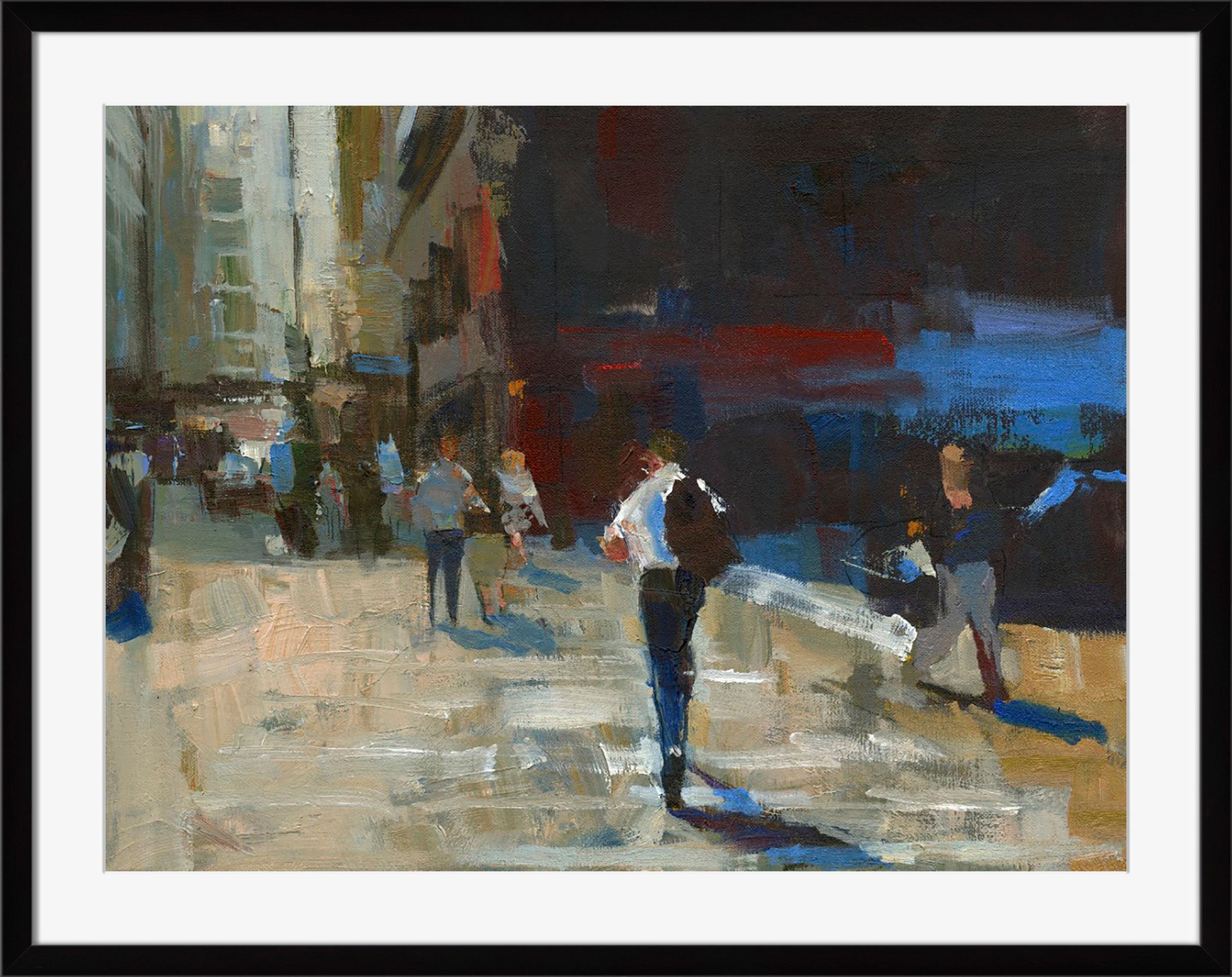 Surya Sprinting Through Crosswalk Chicago - Wall Art DT111A-001