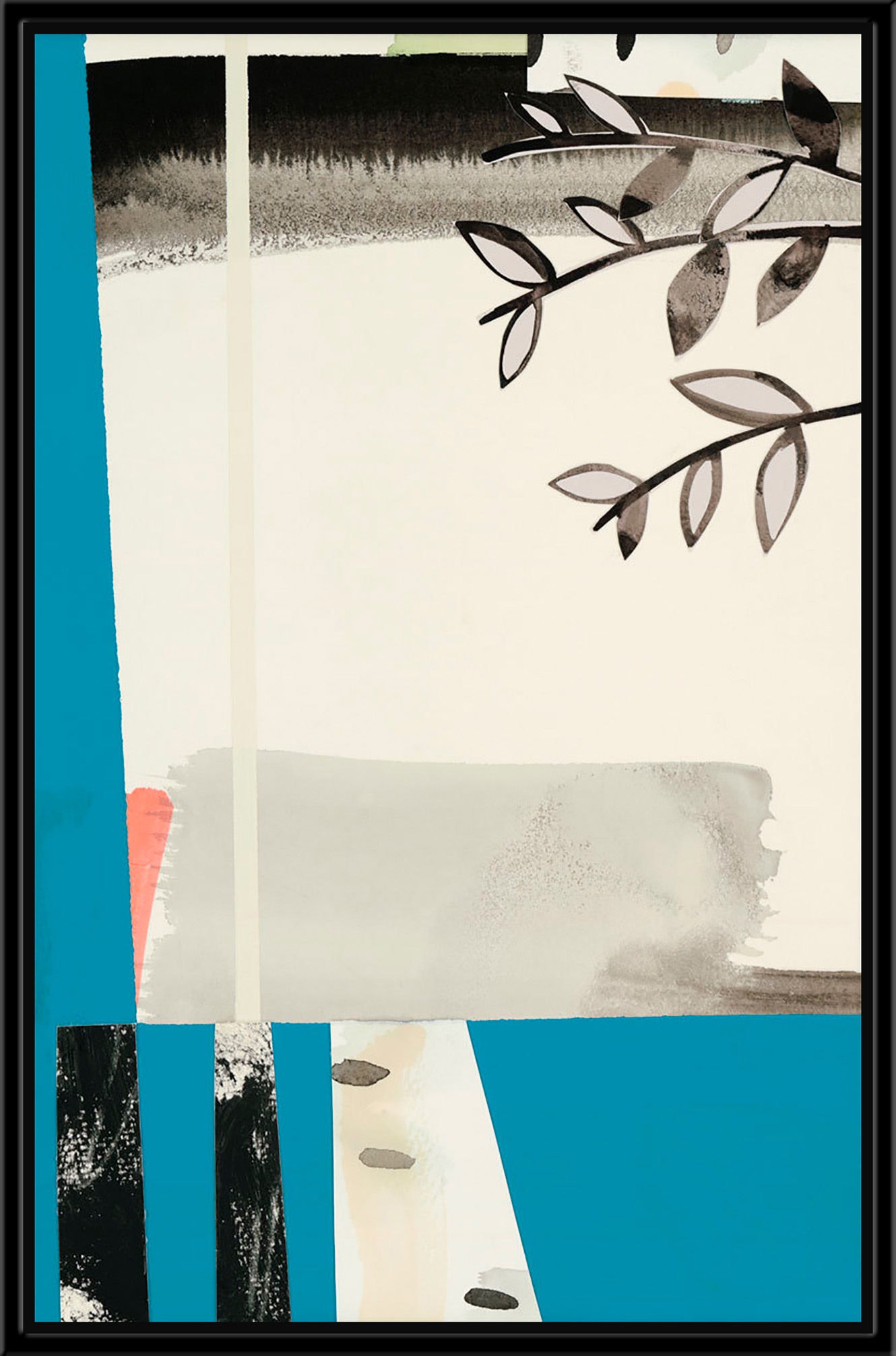 Surya Overlapping Spaces, Blue I - Wall Art EG102A-001