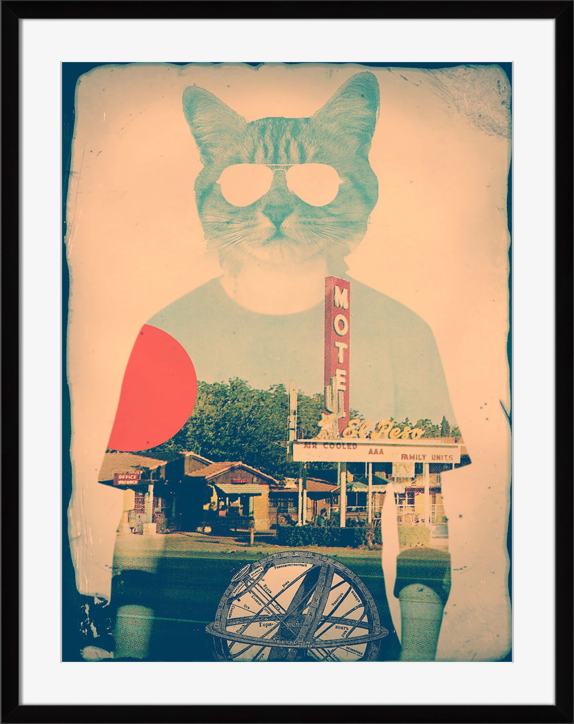 Surya Cool Cat - Wall Art GU103A-001