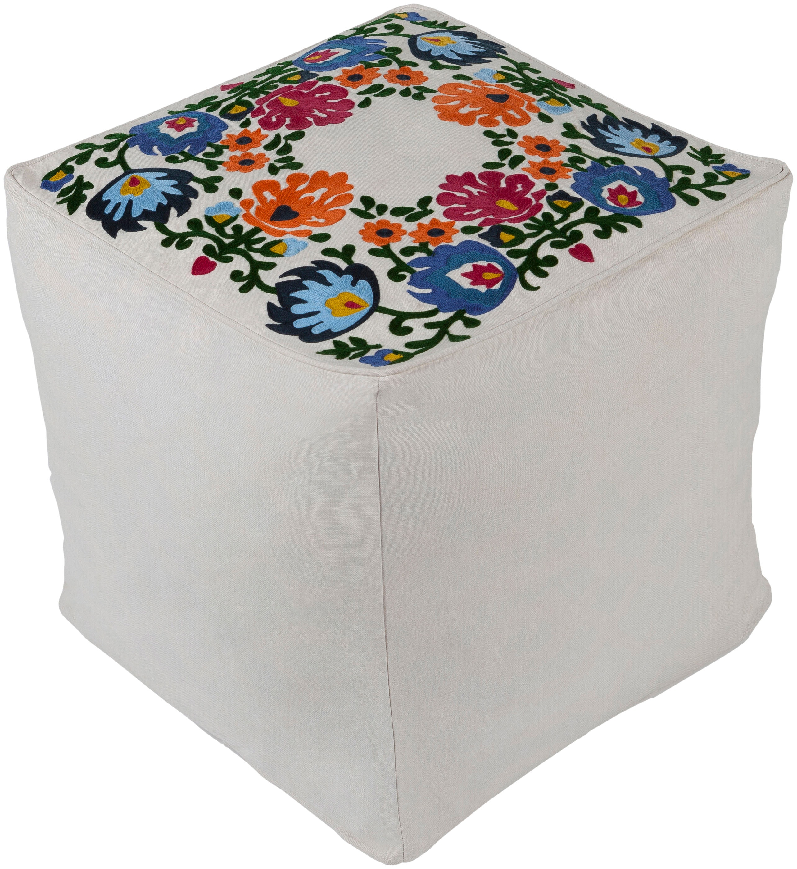 Surya Kapua 18 x 18 x 18 Pouf KPPF001-181818