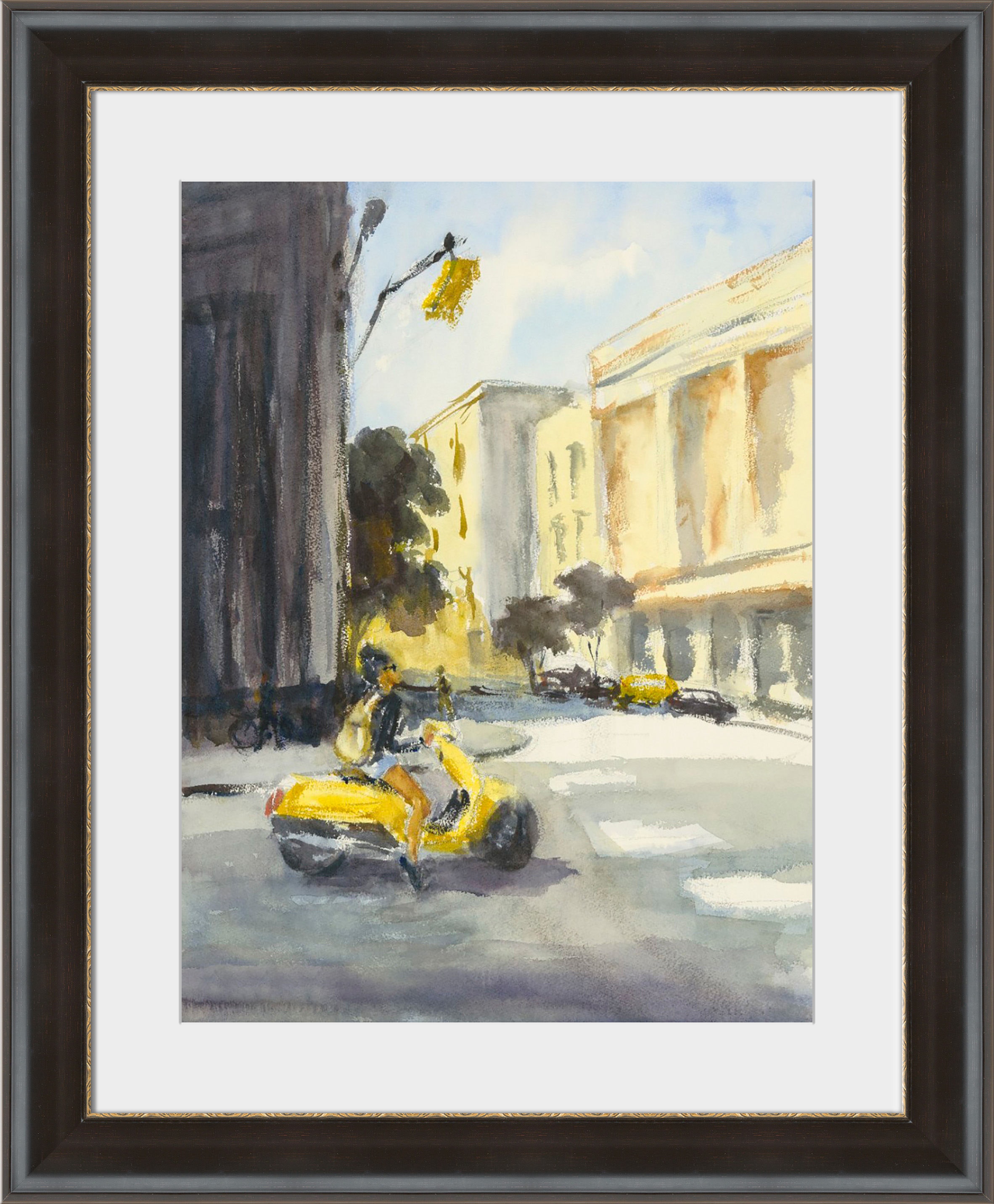 Surya Yellow Moped - Wall Art KW173A-001