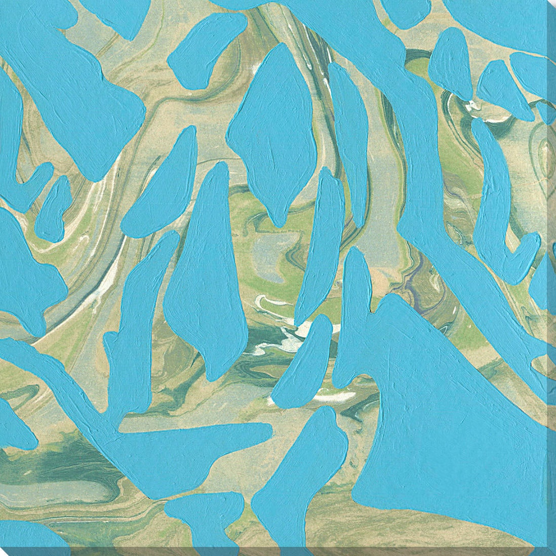 Surya Marble Swirl, Blue - Wall Art LS272A-001