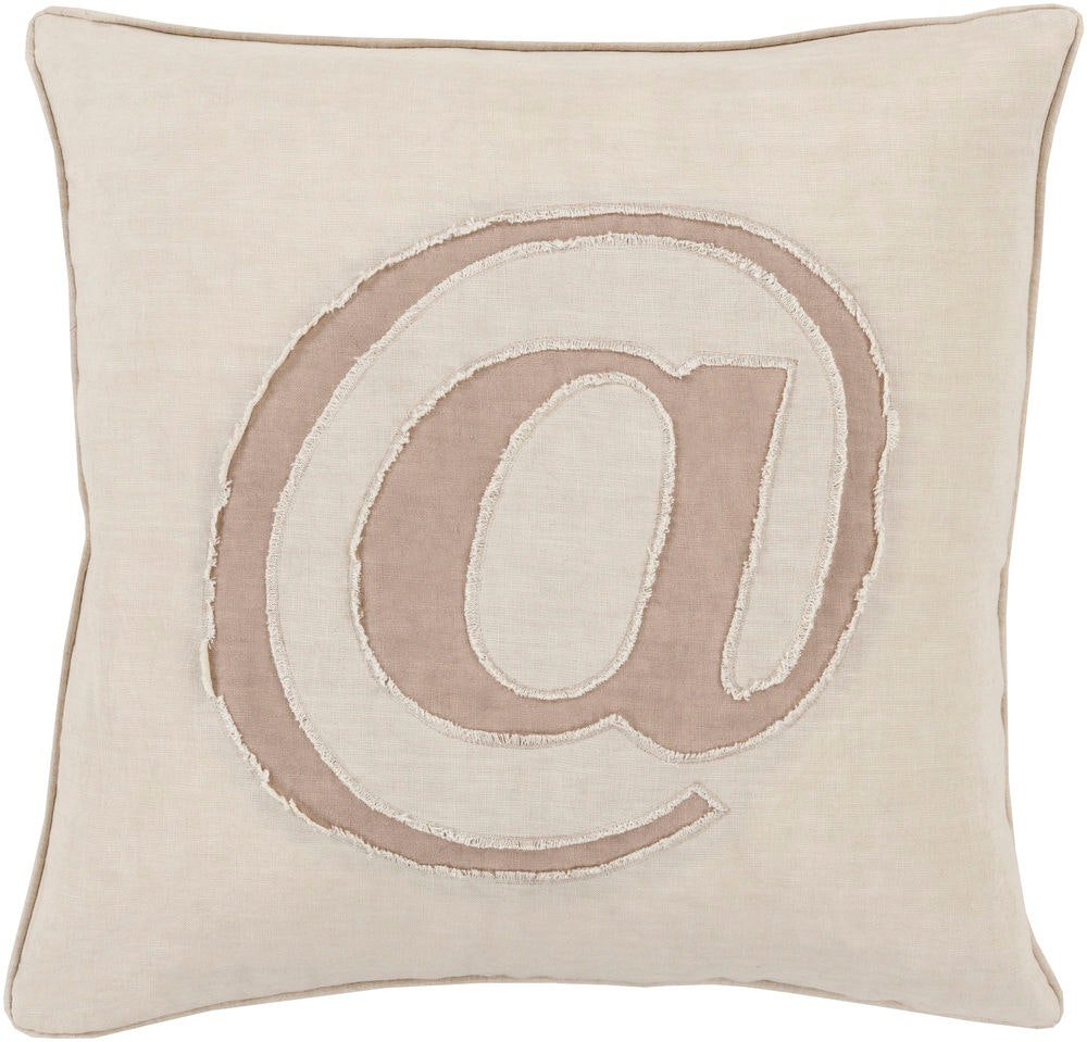 Surya Linen Text 20 x 20 x 4 Throw Pillow LX001-2020D