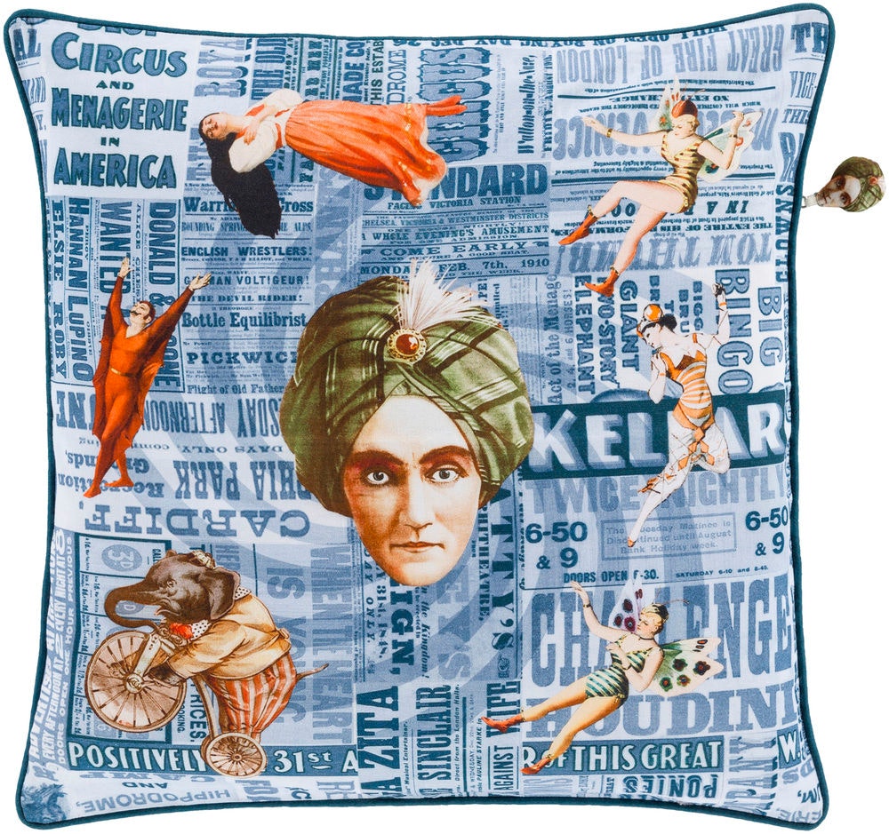 Surya Mind Games 20 x 20 x 4 Throw Pillow MNG001-2020D