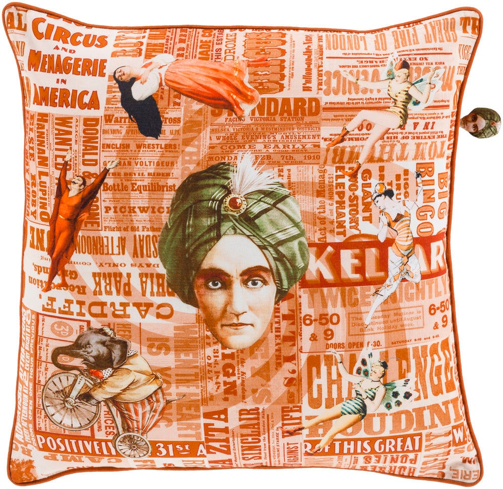 Surya Mind Games 20 x 20 x 4 Throw Pillow MNG003-2020P