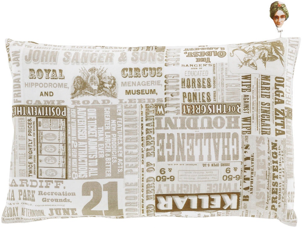 Surya Mind Games 18 x 18 x 4 Throw Pillow MNG006-1818D