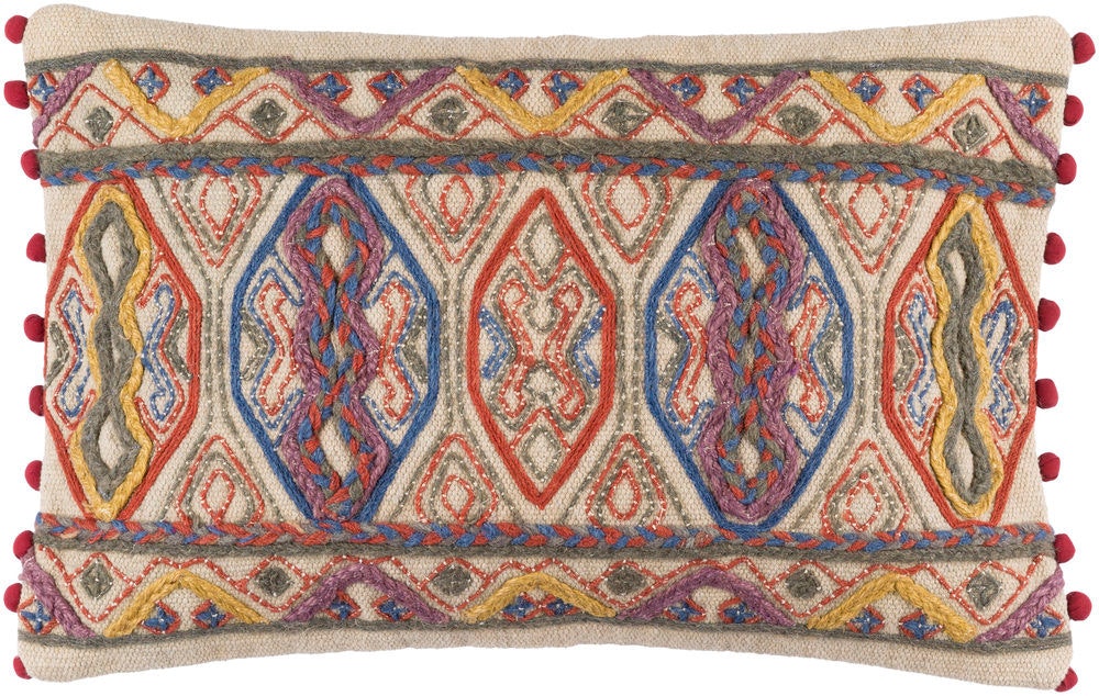 Surya Marrakech 22 x 14 x 4 Lumbar Pillow MR005-2214D