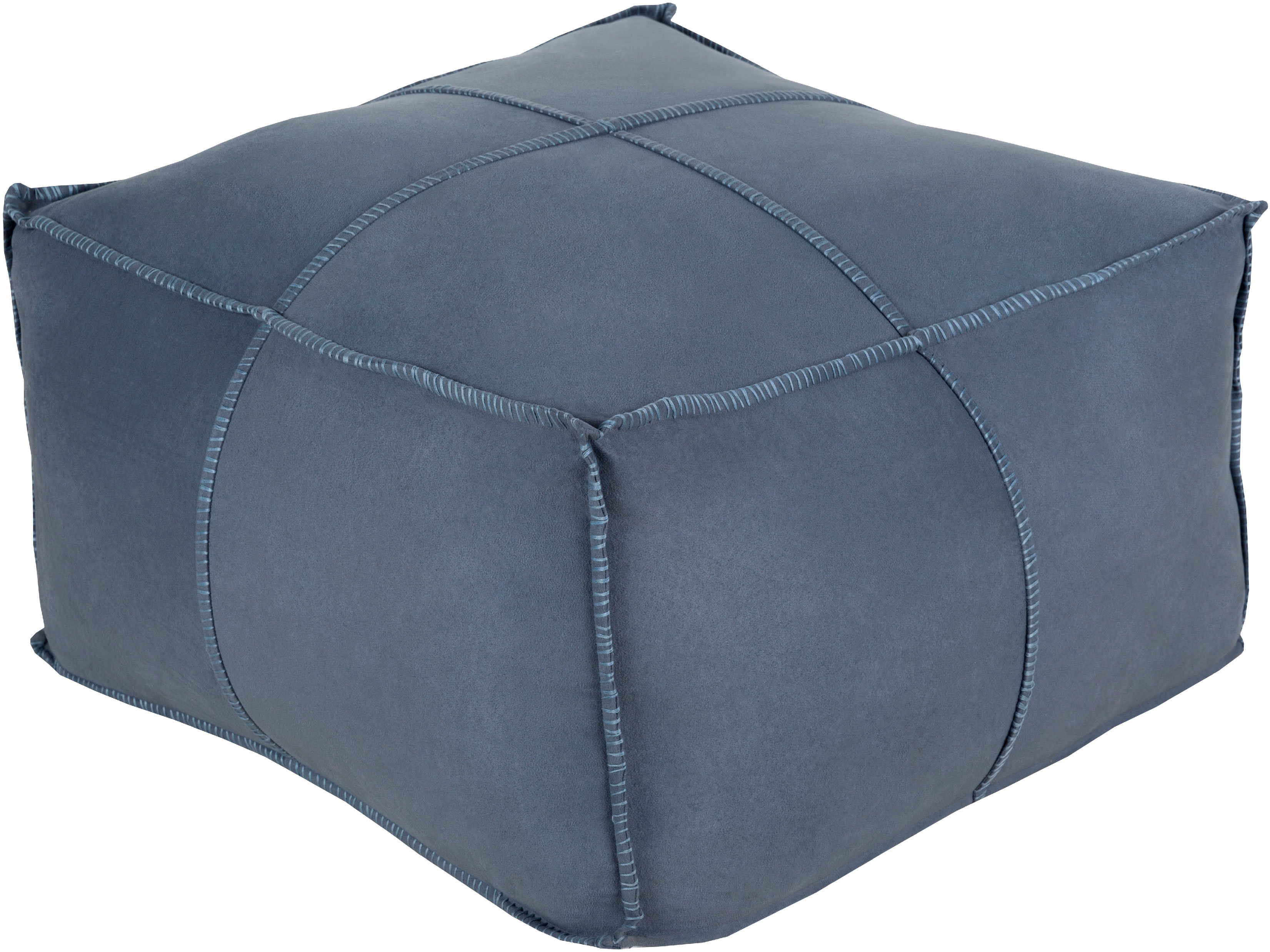Surya Obsidian 24 x 24 x 13 Pouf OBPF-005