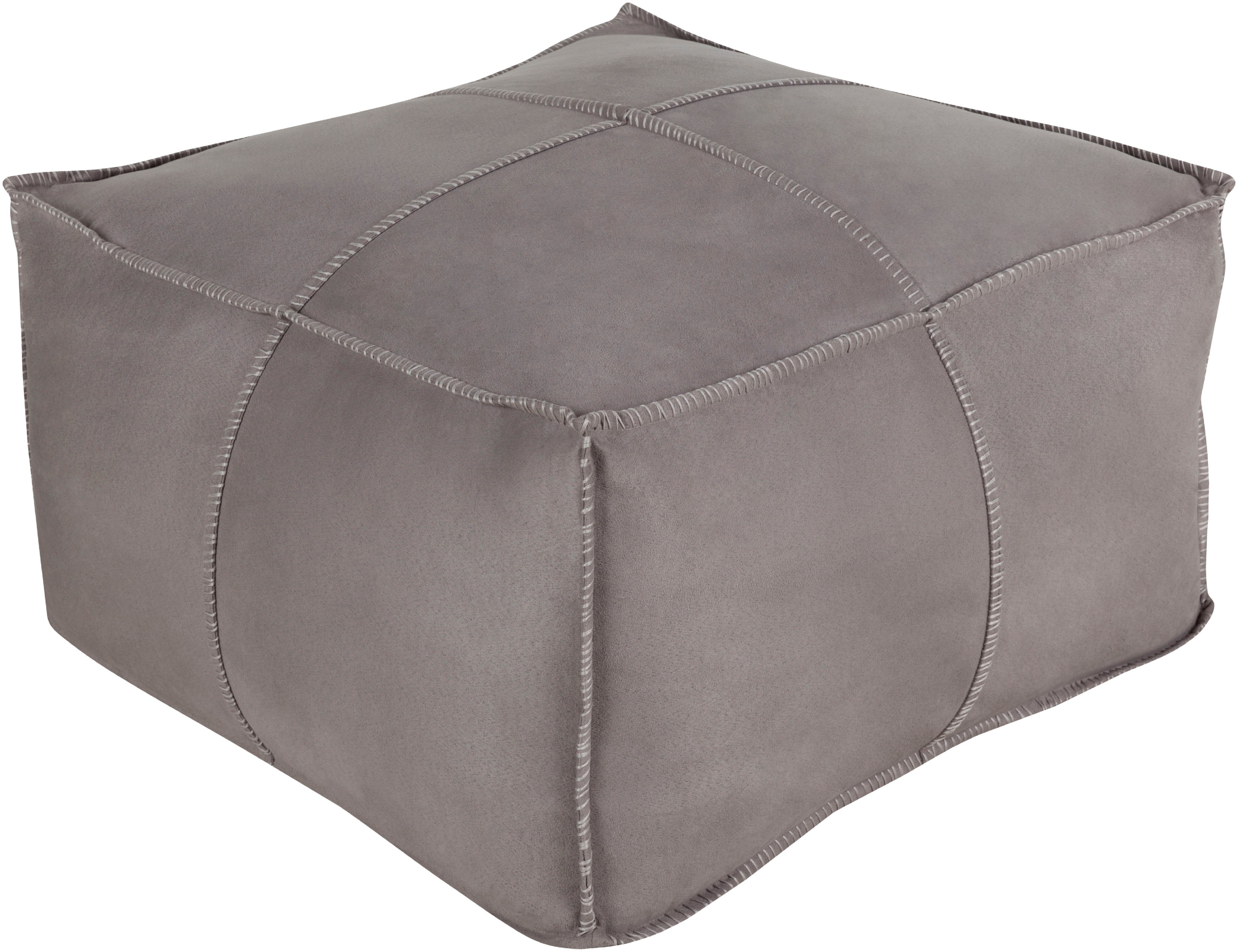 Surya Obsidian 24 x 24 x 13 Pouf OBPF-006