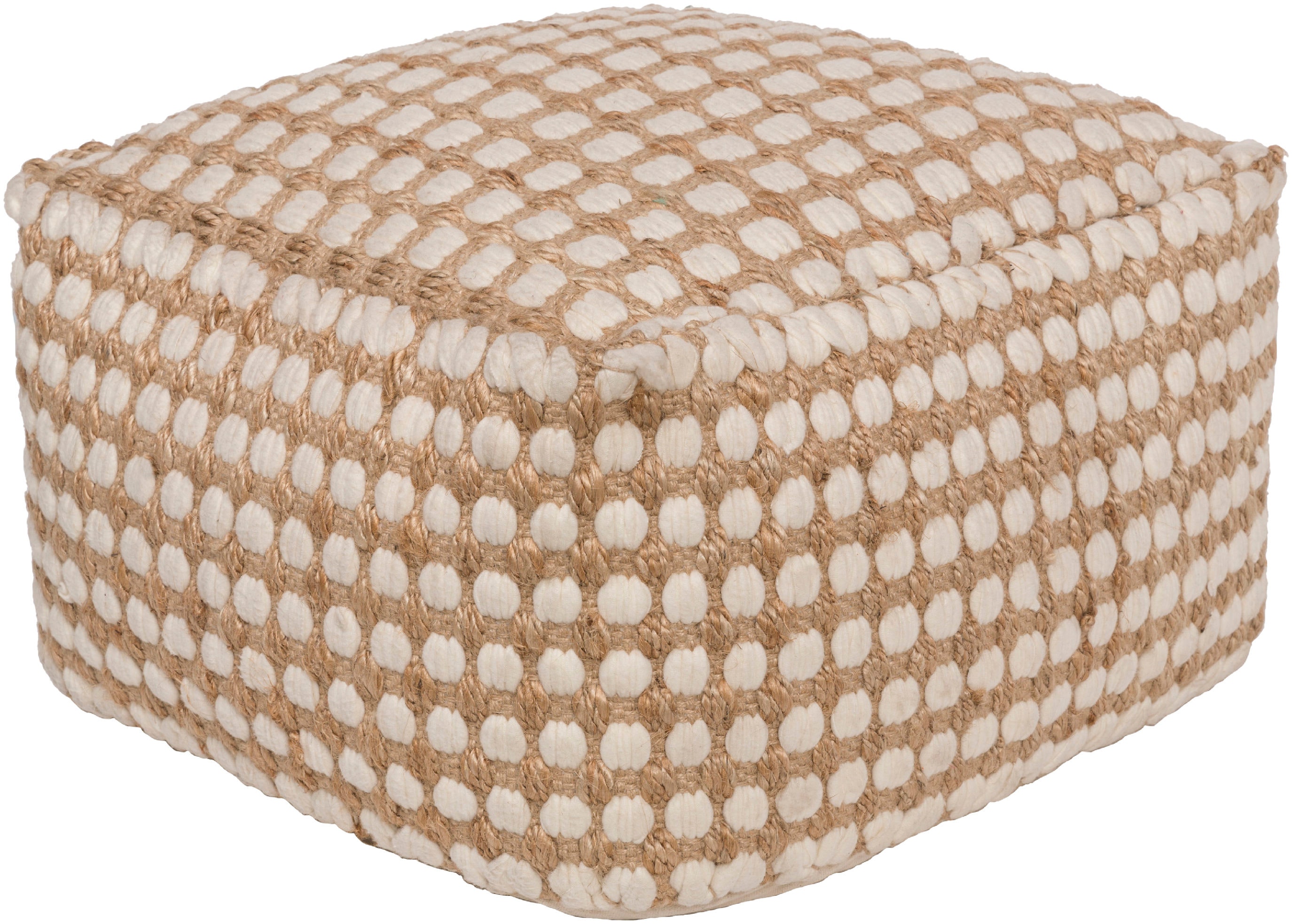 Surya Oak Cove 20 x 20 x 12 Pouf OCPF4002-202012