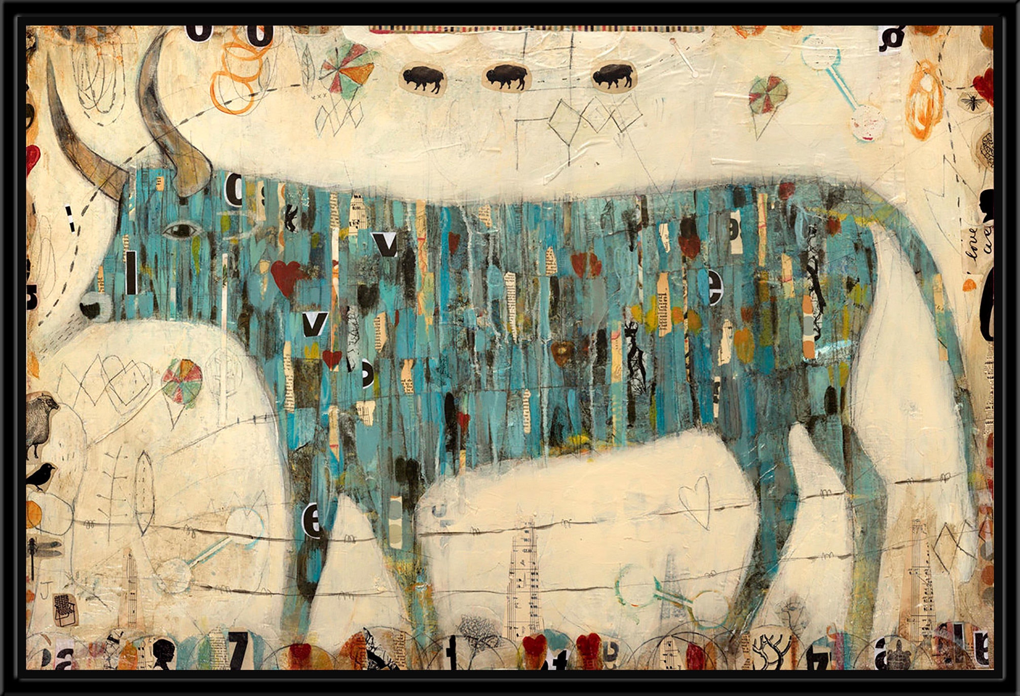 Surya Cow Town - Wall Art PJ956E-001