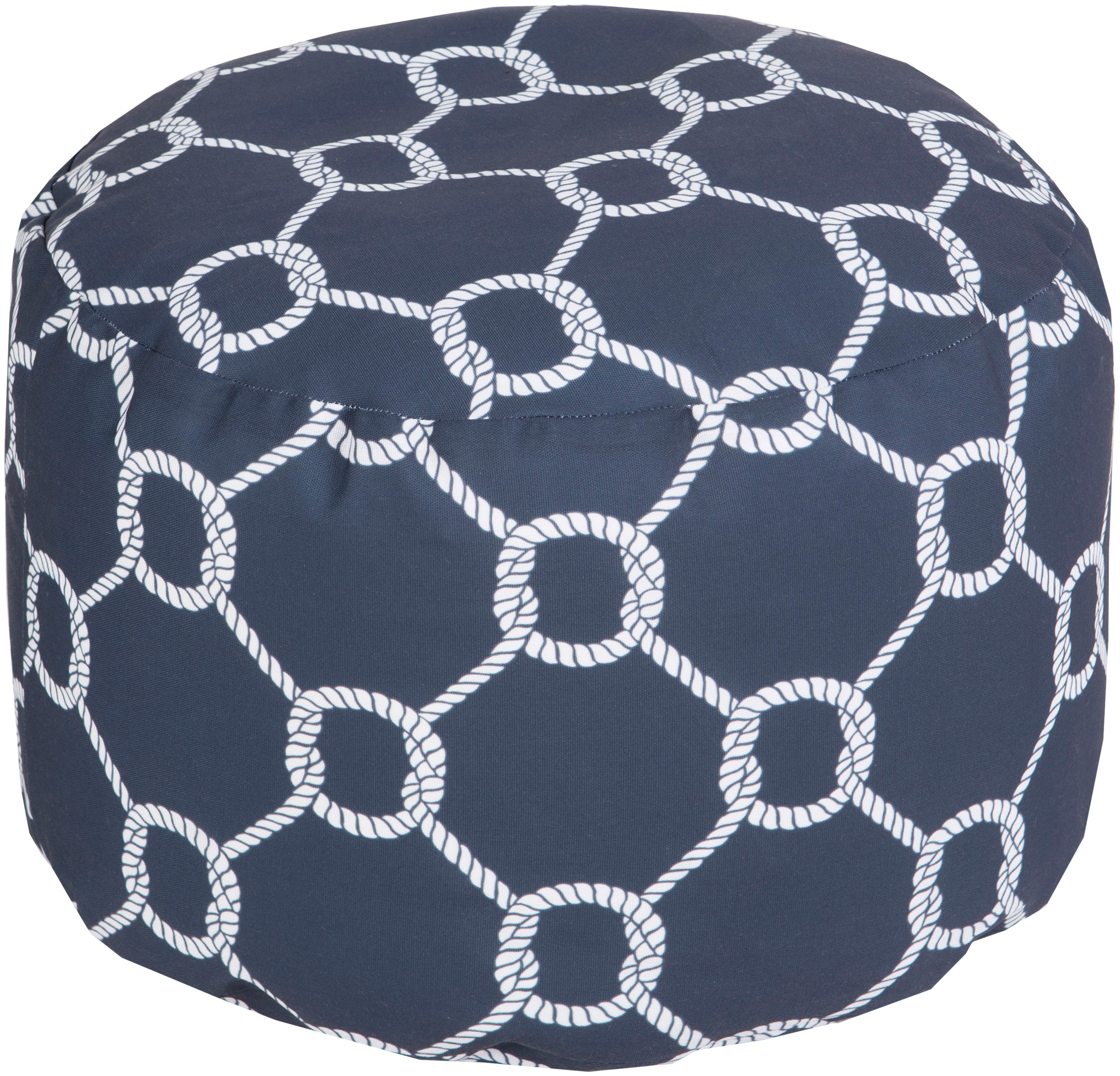Surya Surya Poufs 20 x 13 Round Pouf POUF-300