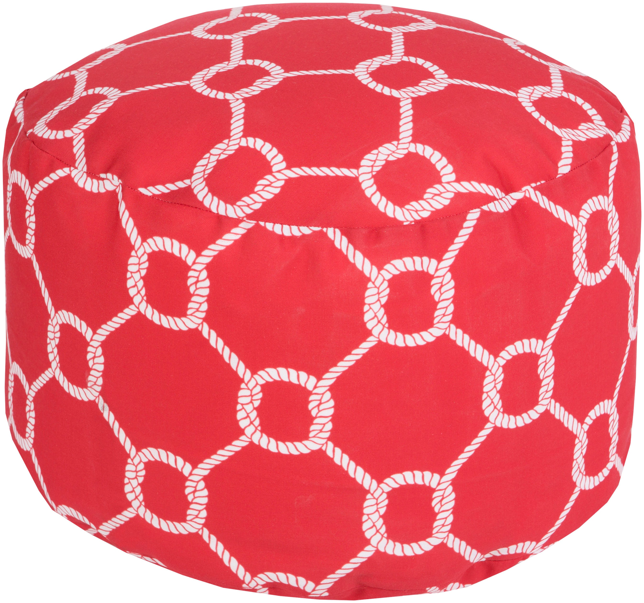 Surya Surya Poufs 20 x 13 Round Pouf POUF-301